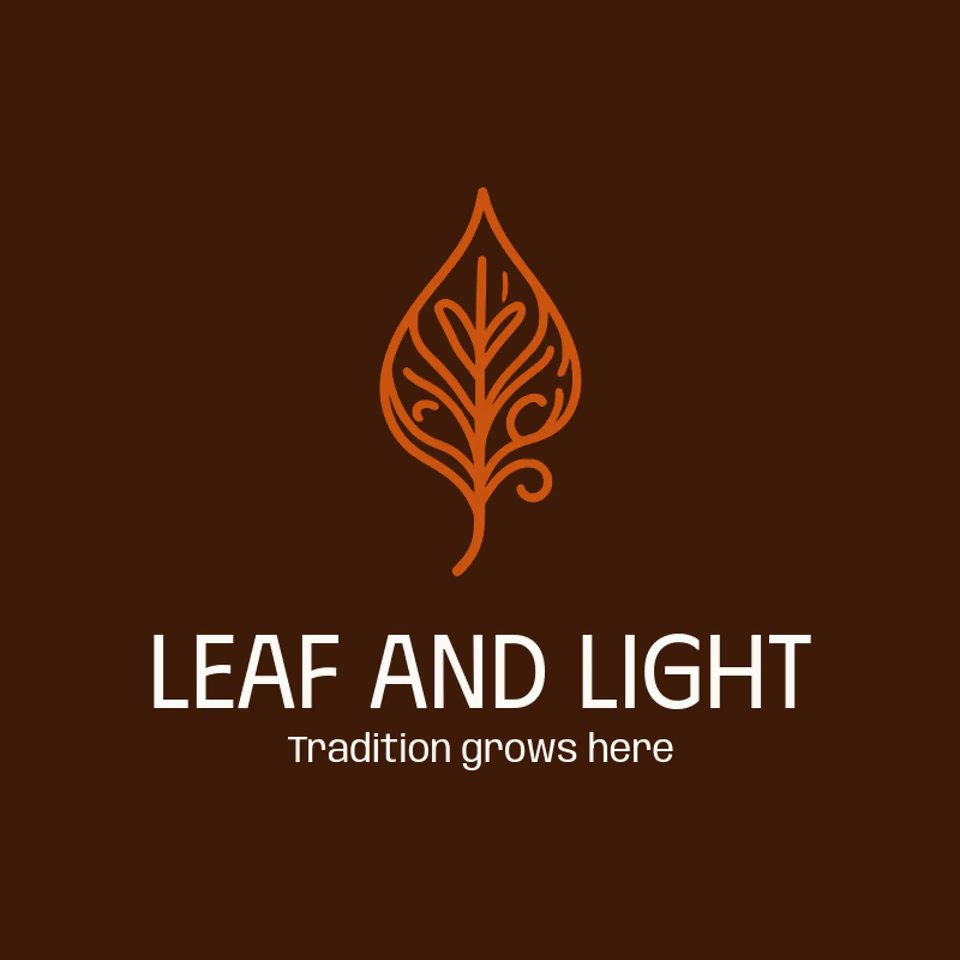 Leaf and Light logo for islamic