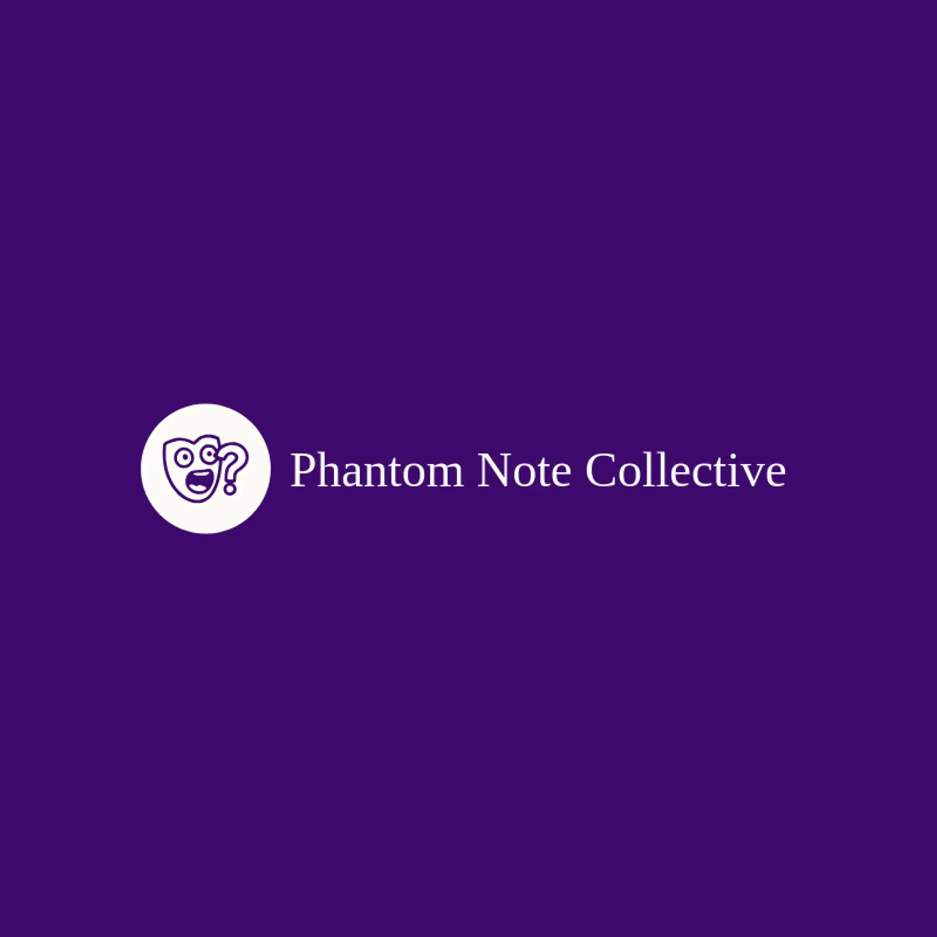 Phantom Note Collective logo for mystery