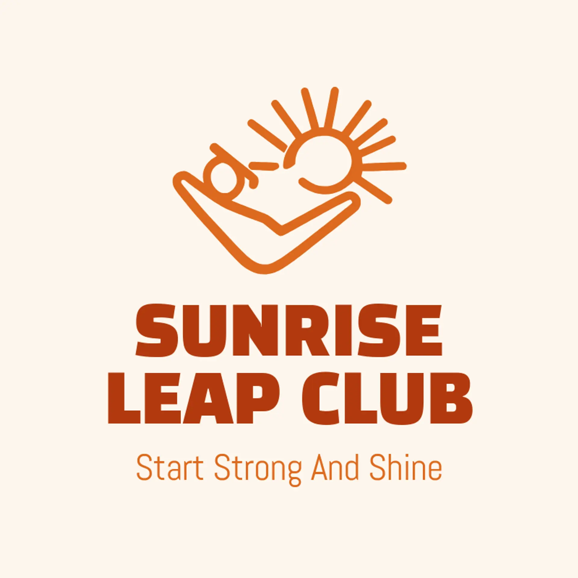 Sunrise Leap Club logo for gymnastics