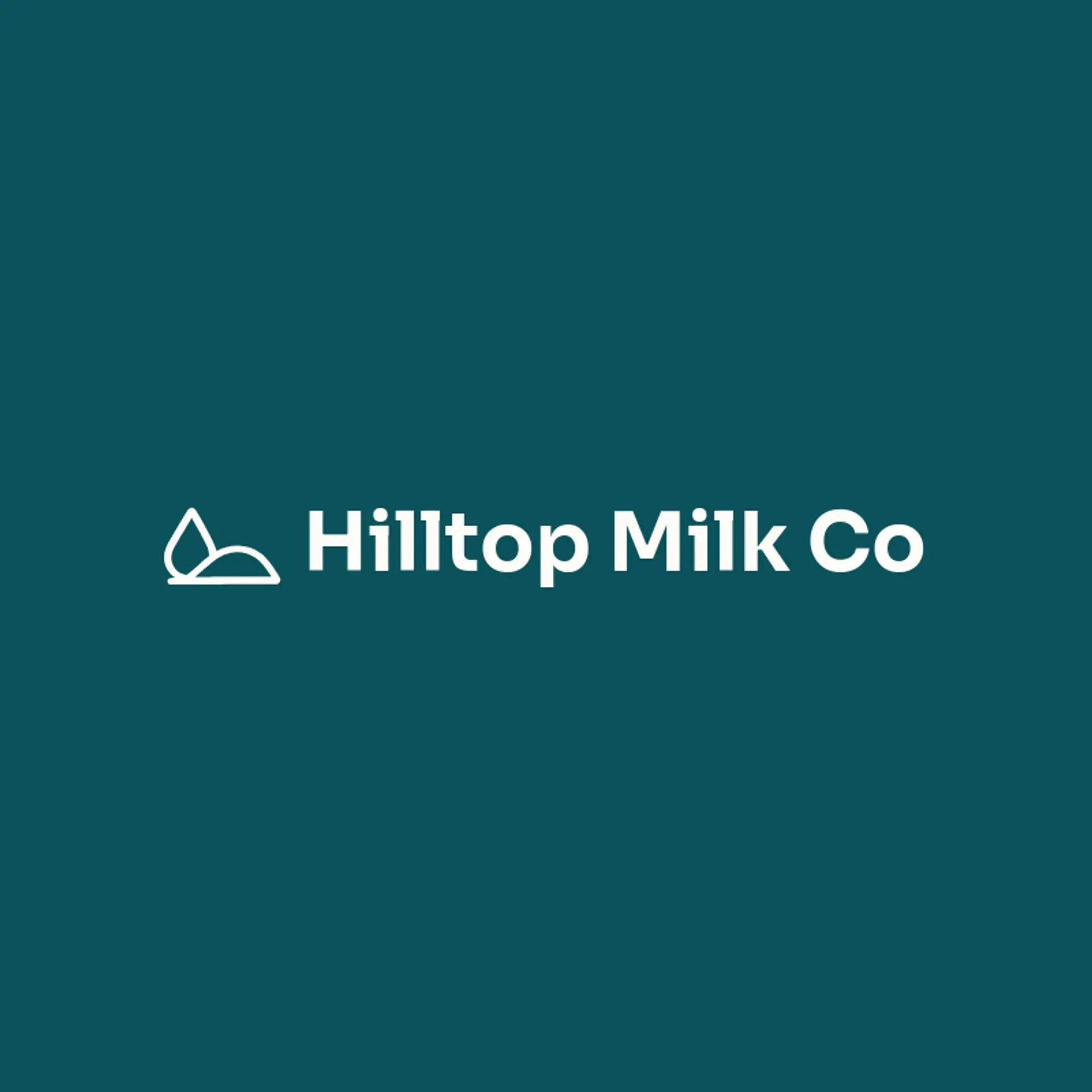 Hilltop Milk Co logo for milk