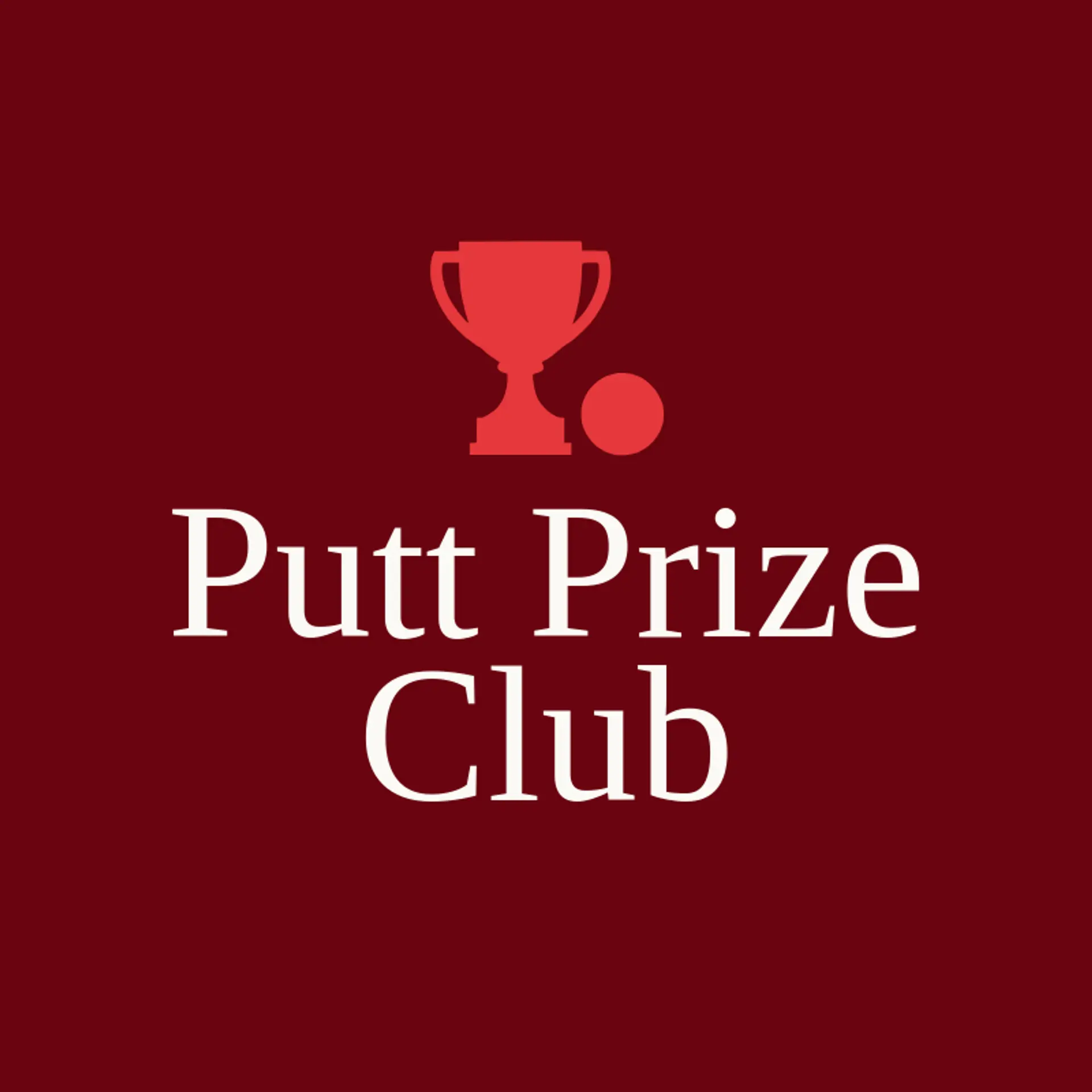 Putt Prize Club logo for golf ball