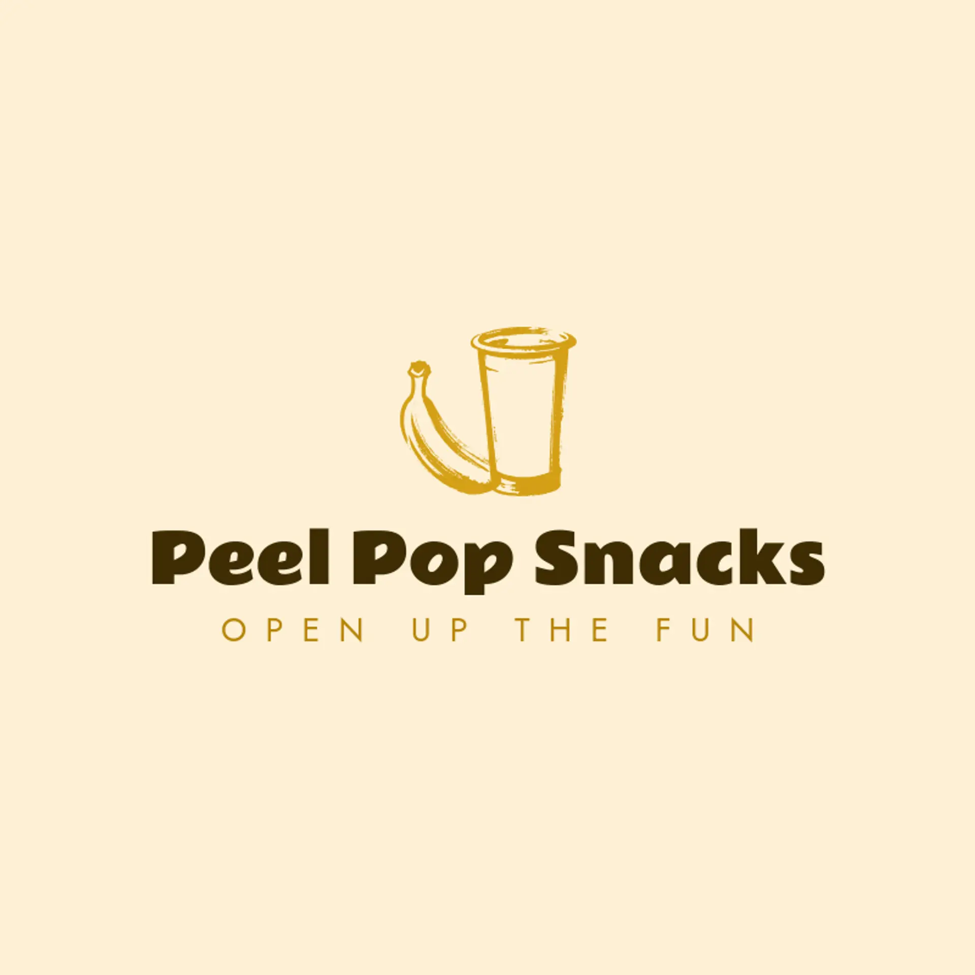 Peel Pop Snacks logo for banana