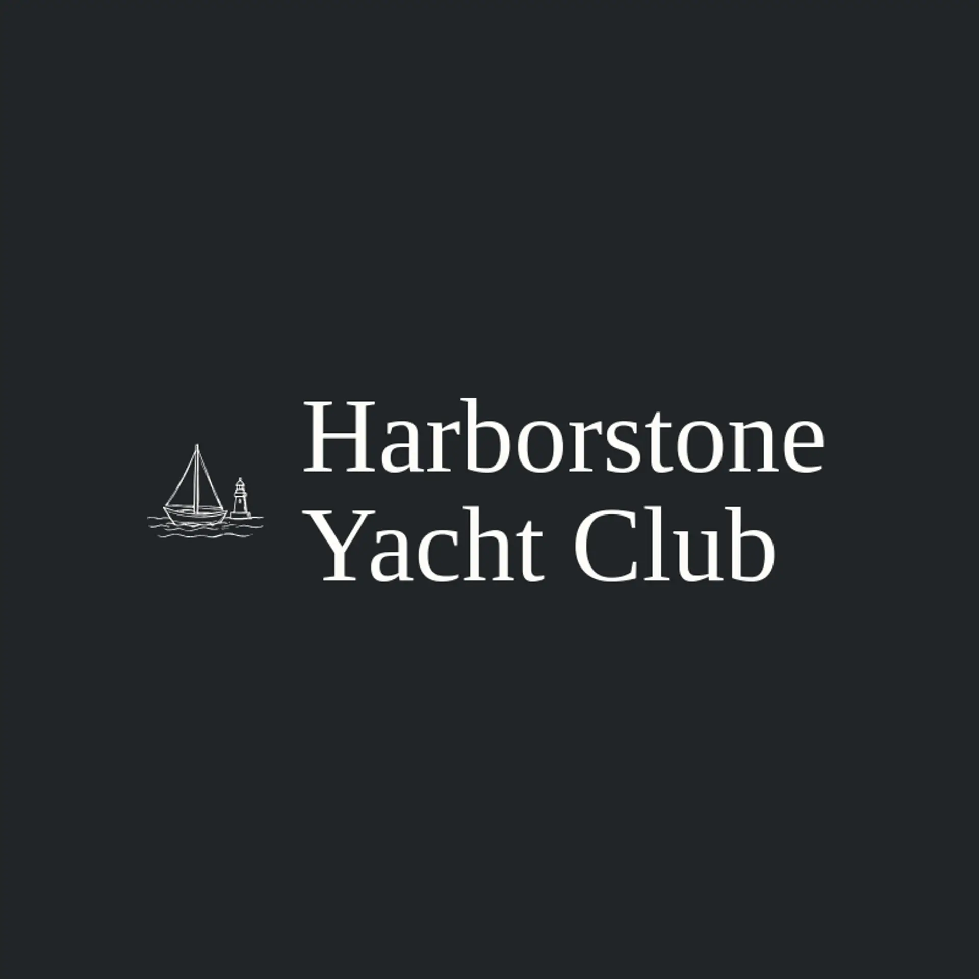 Harborstone Yacht Club logo for sailboat