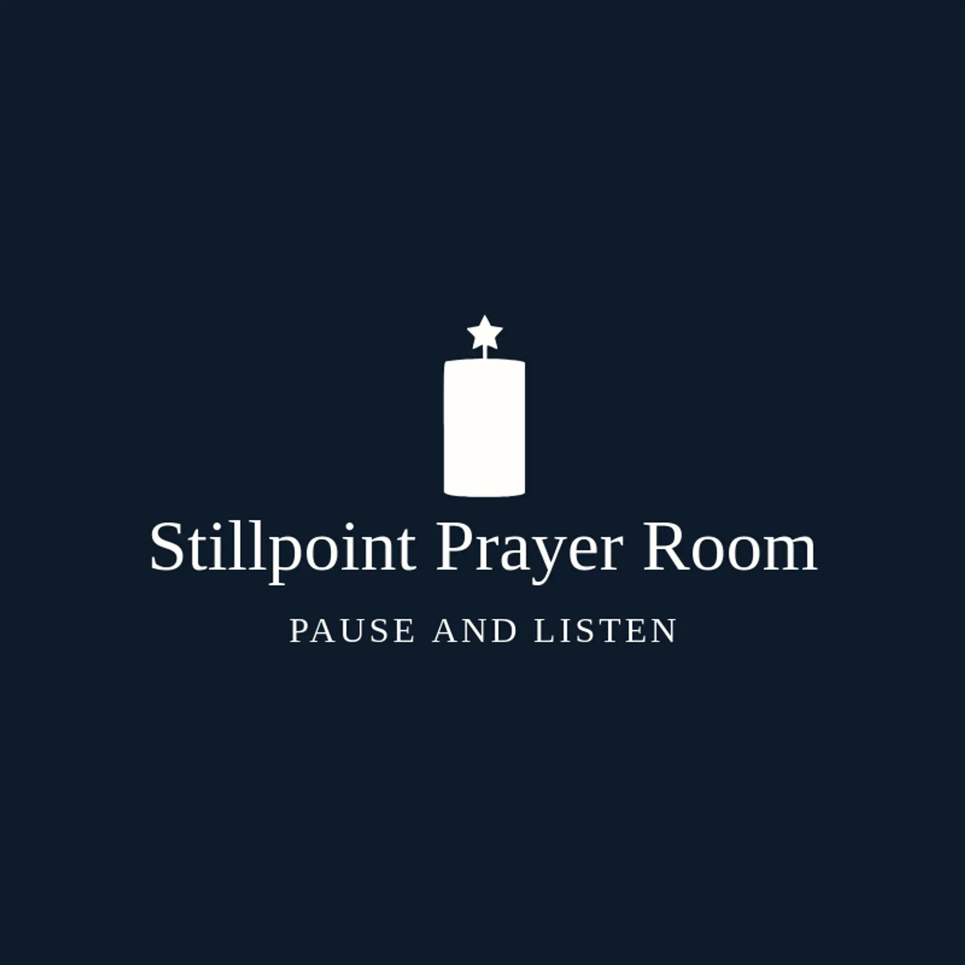 Stillpoint Prayer Room logo for faith