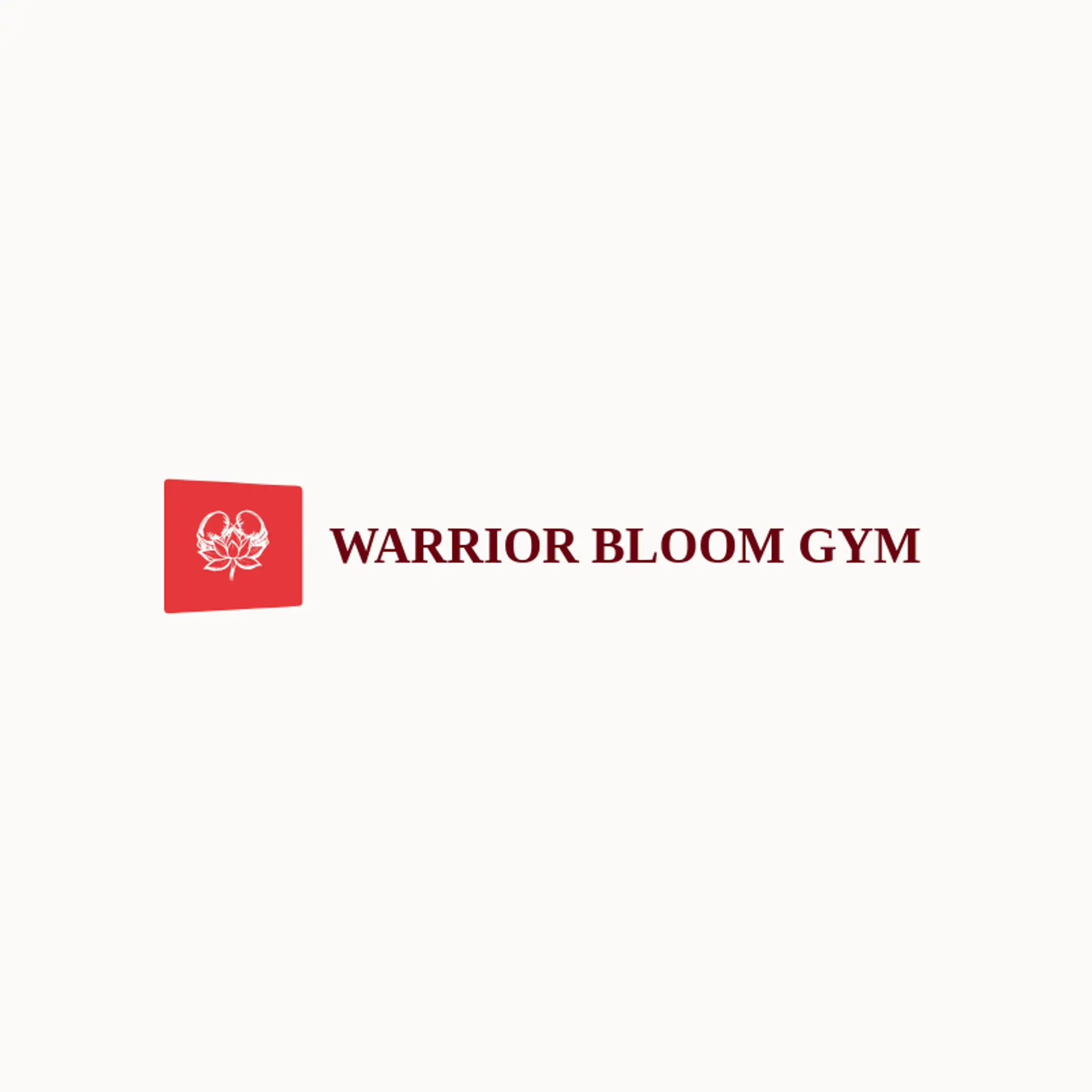 Warrior Bloom Gym logo for muay thai