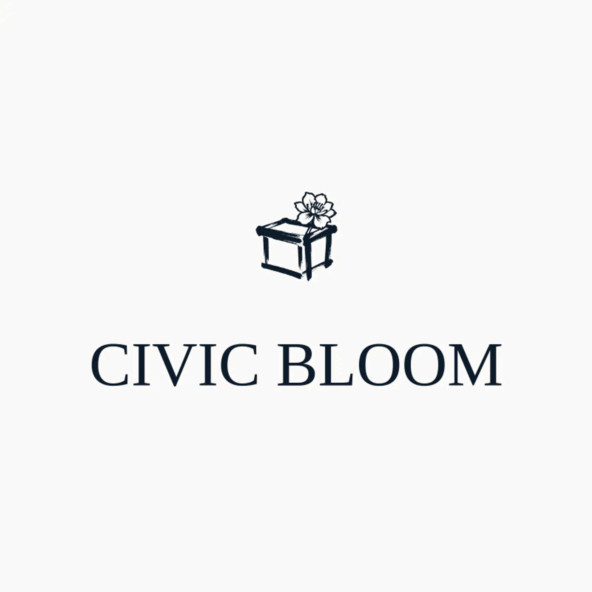 Civic Bloom logo for vote