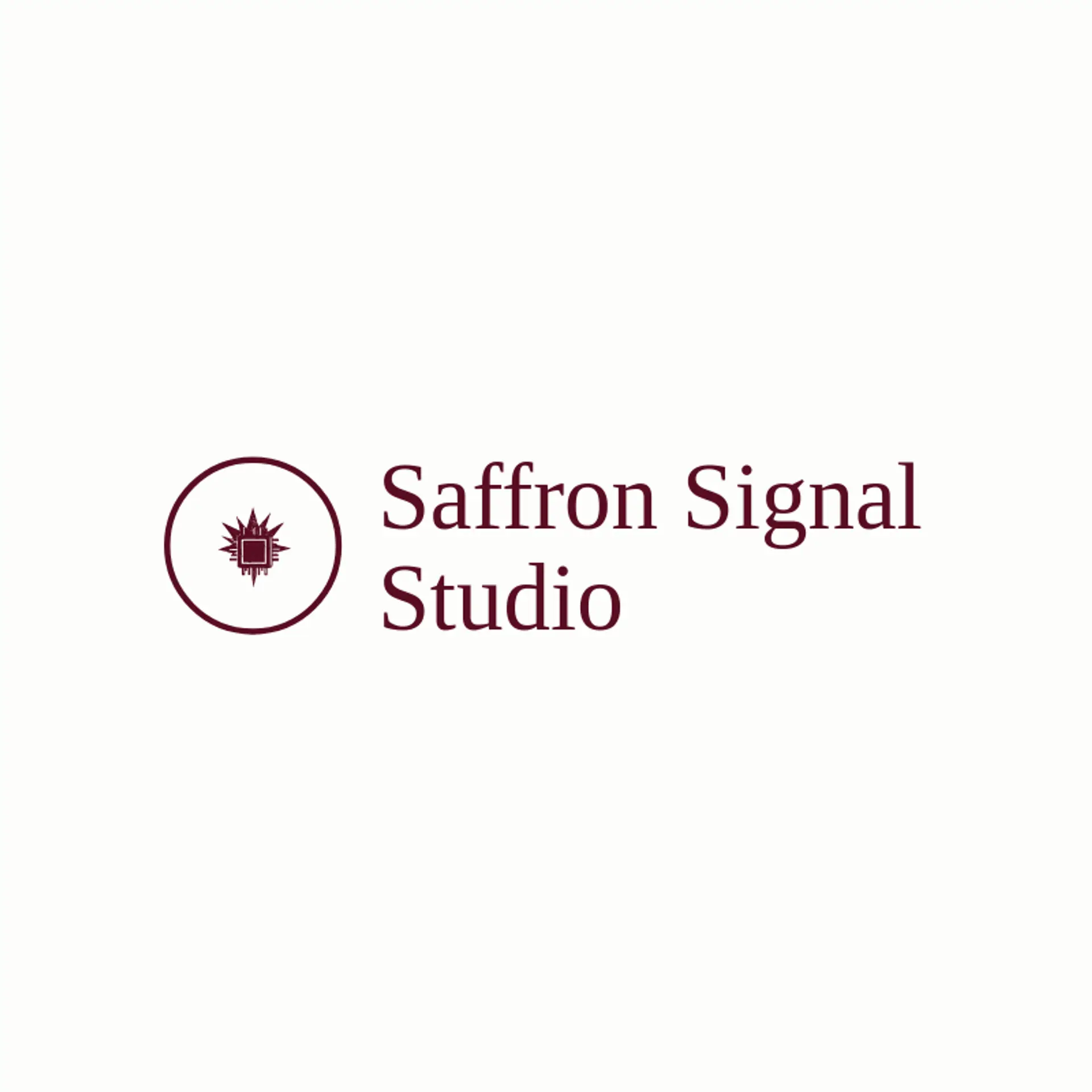 Saffron Signal Studio logo for chip
