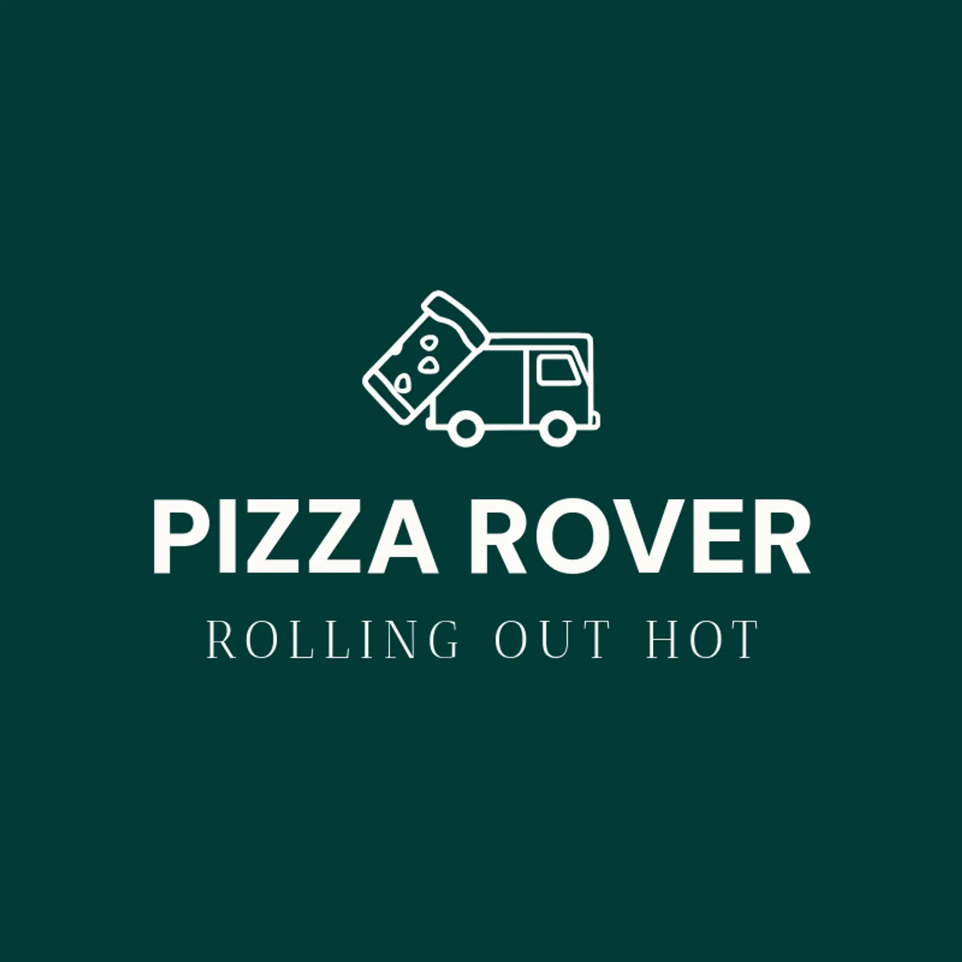Pizza Rover logo for food truck