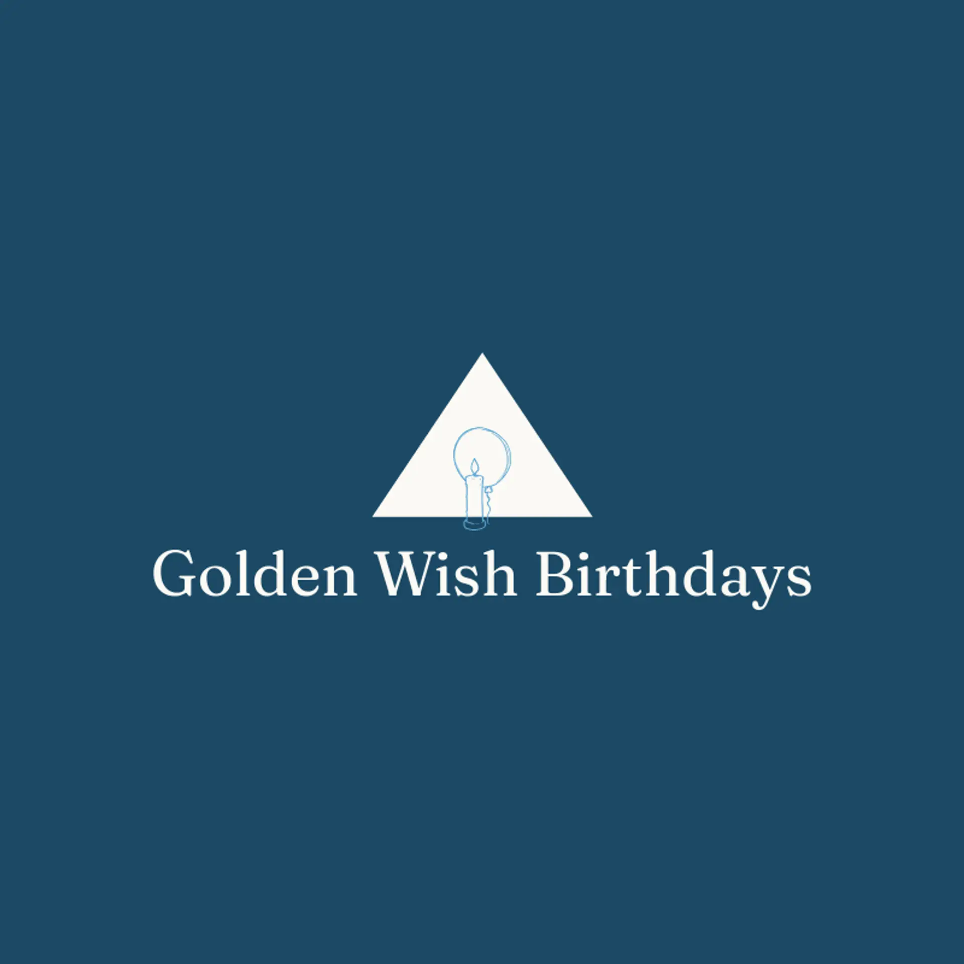 Golden Wish Birthdays logo for birthday