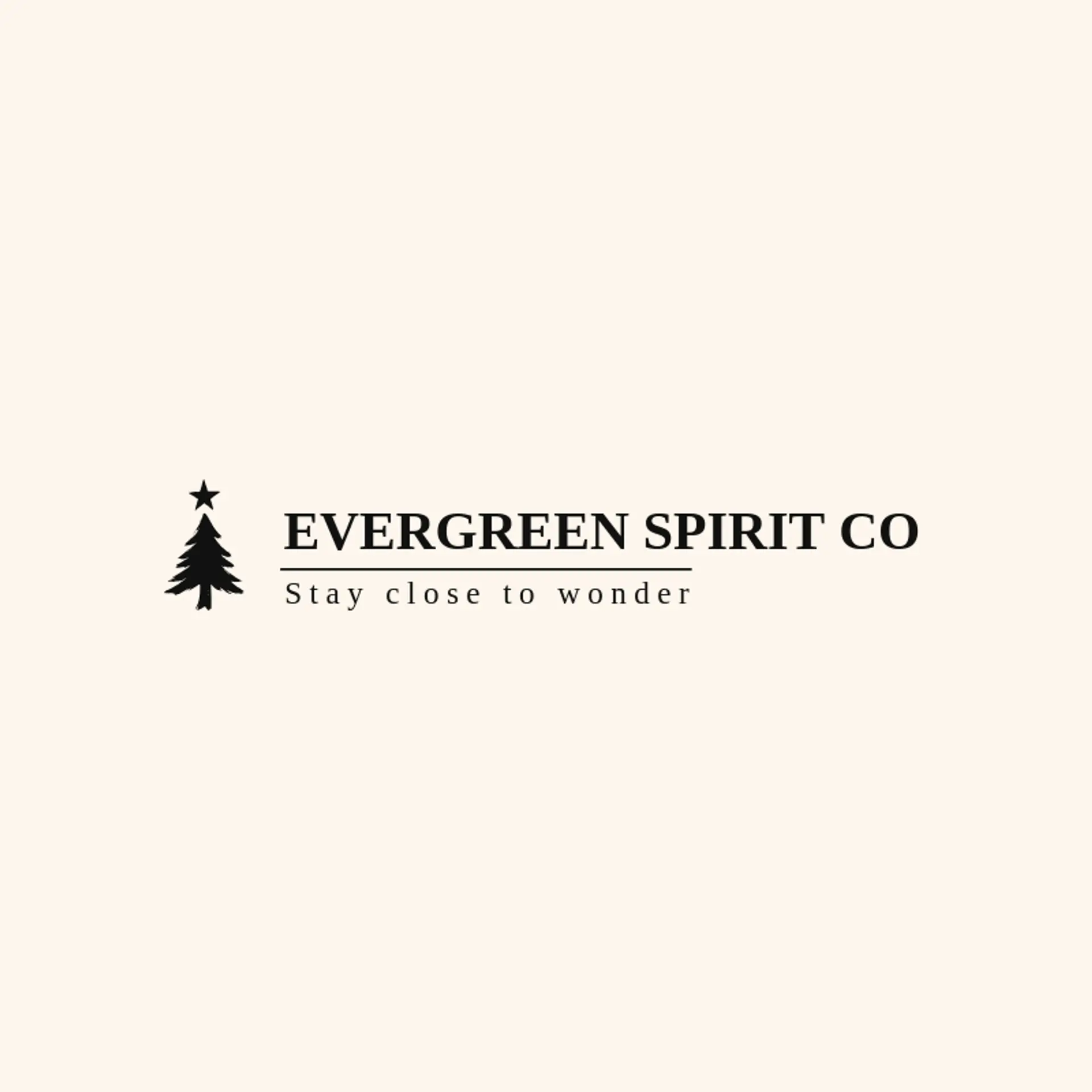 Evergreen Spirit Co logo for spiritual