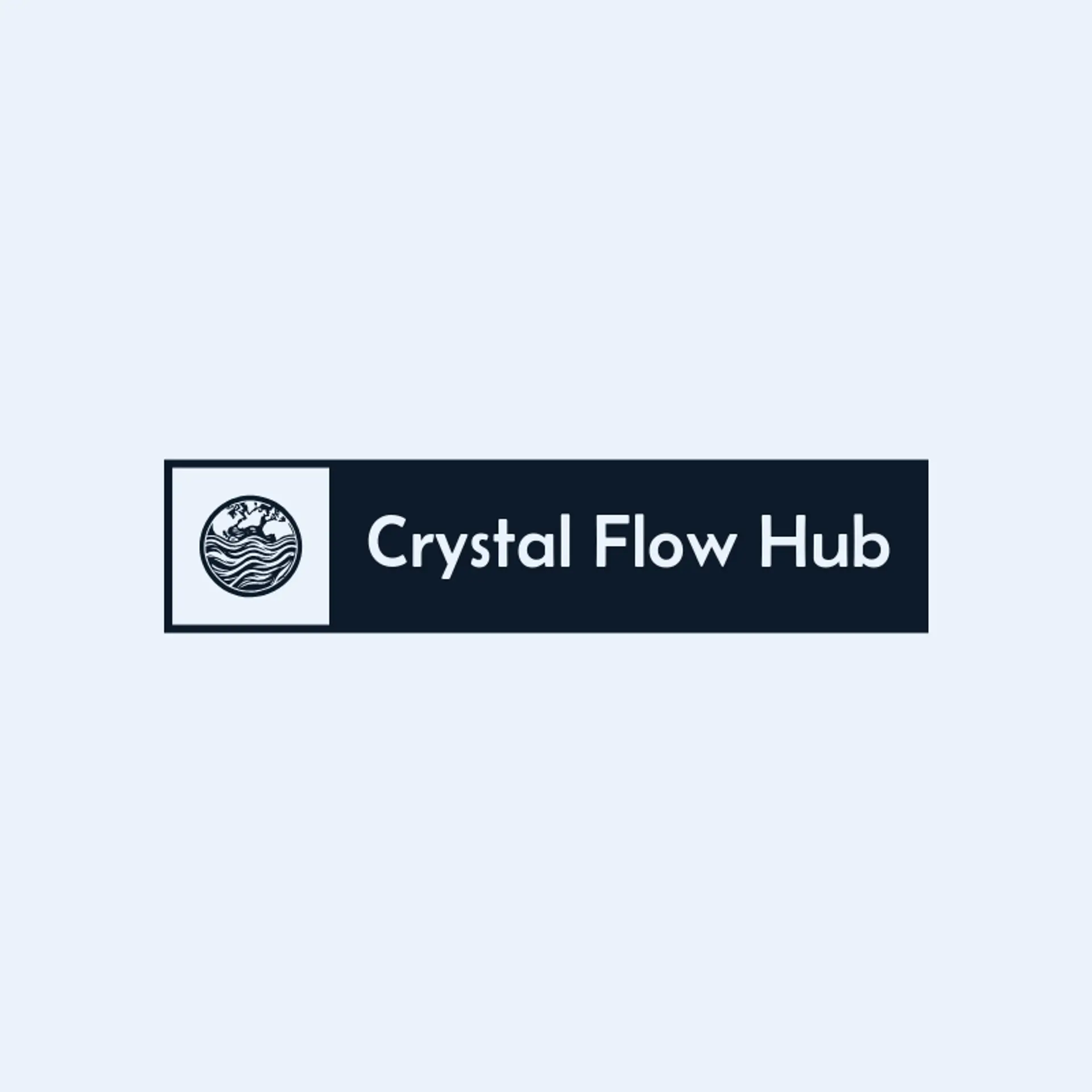 Crystal Flow Hub logo for water refilling station