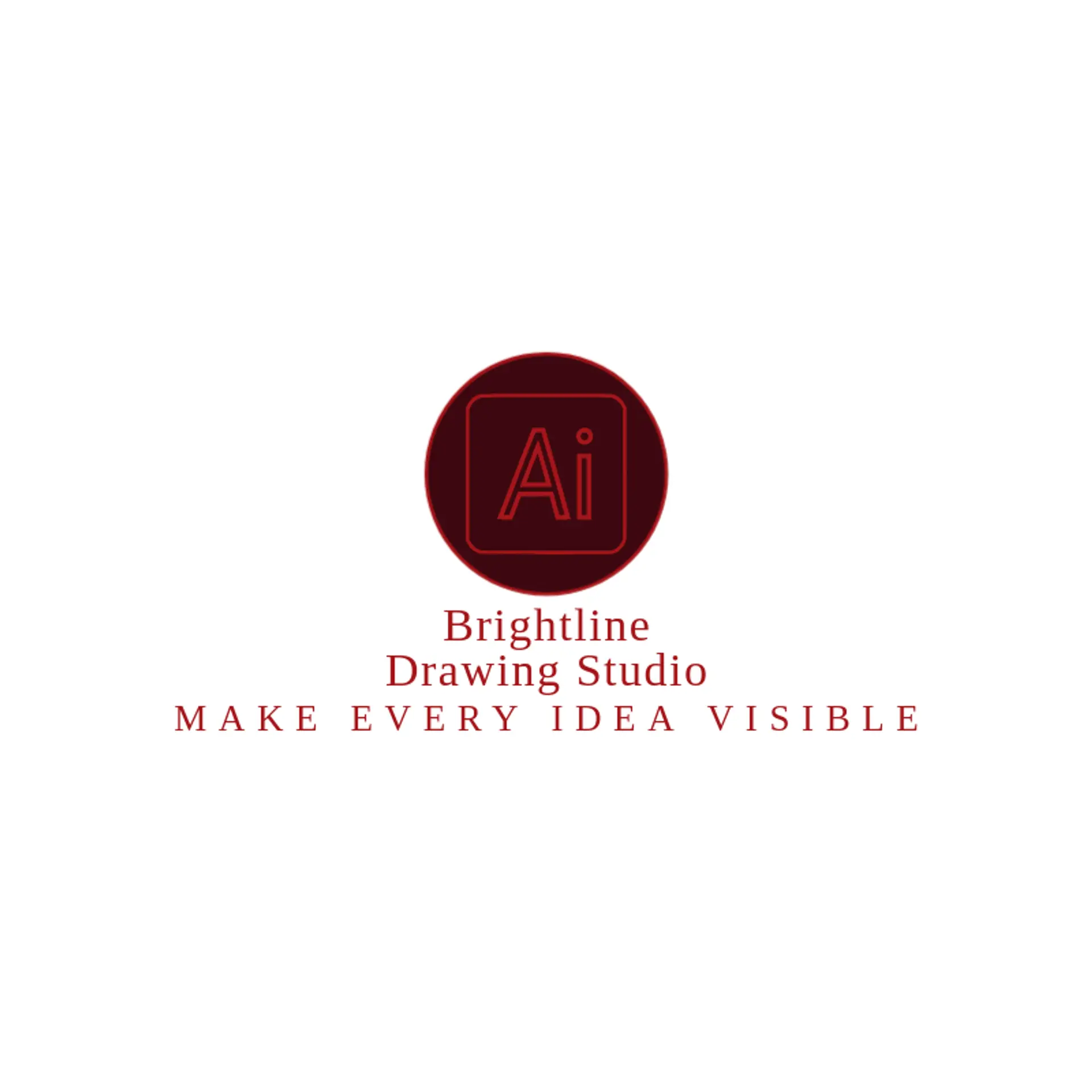 Brightline Drawing Studio logo for illustrator