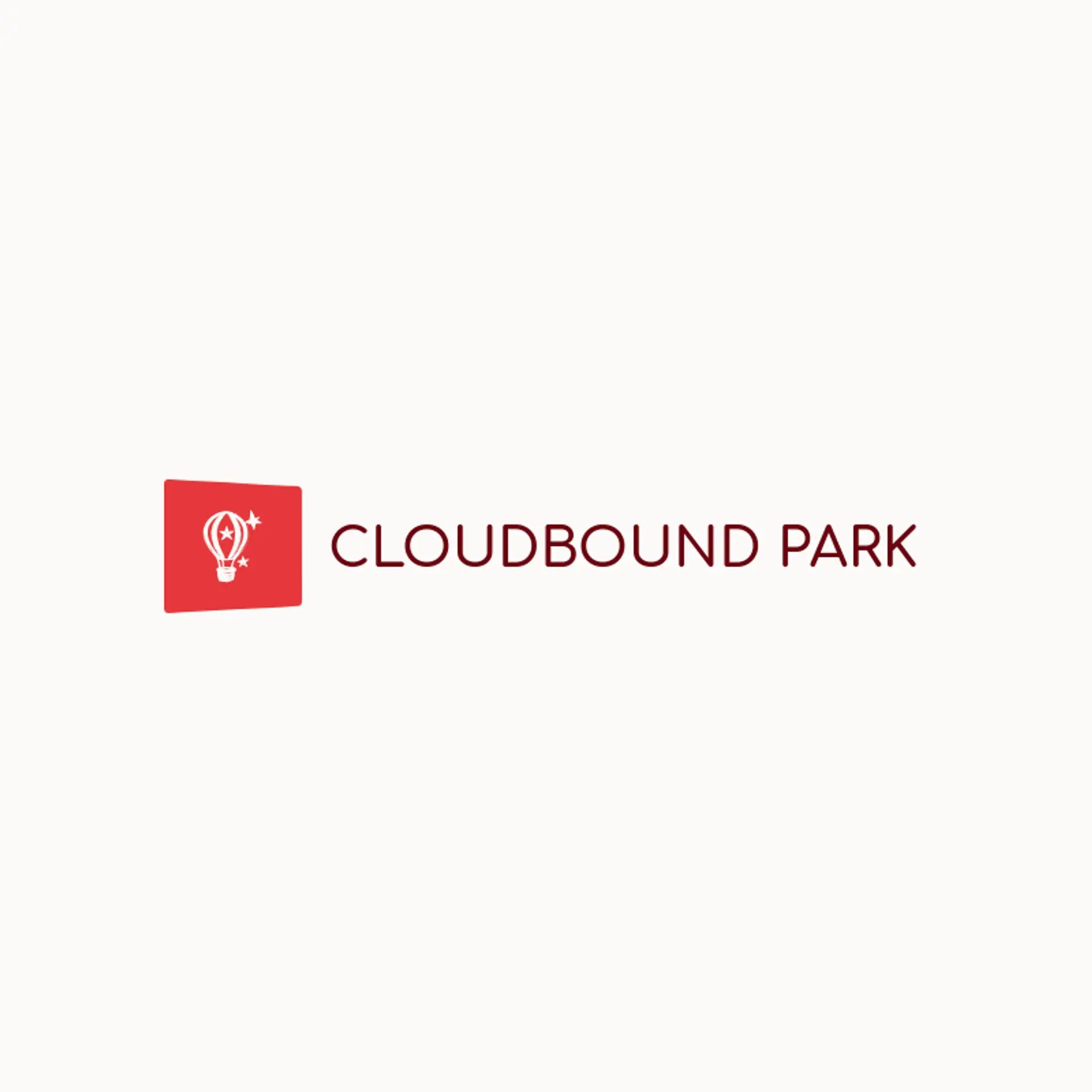 Cloudbound Park logo for theme park