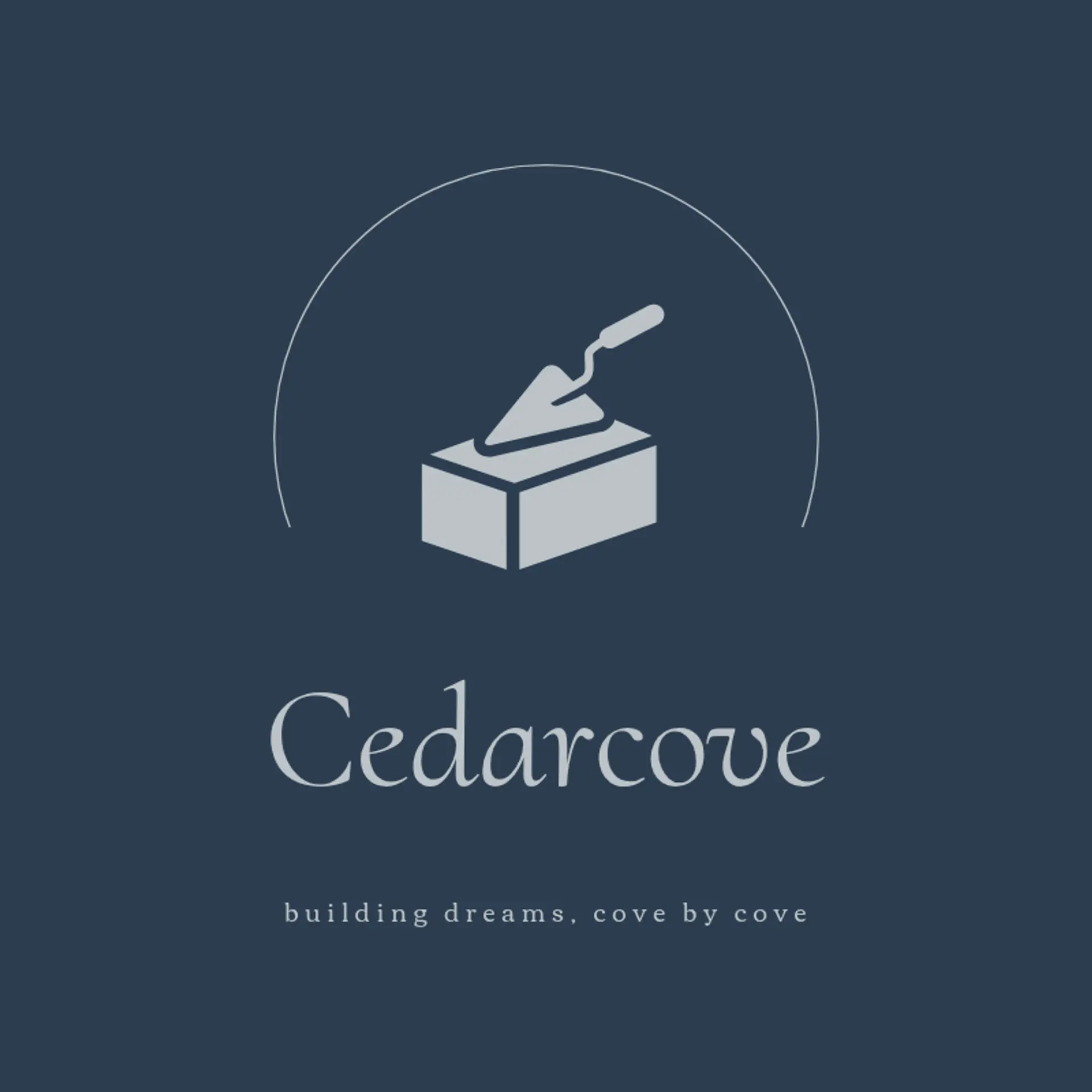 CedarCove logo for construction house