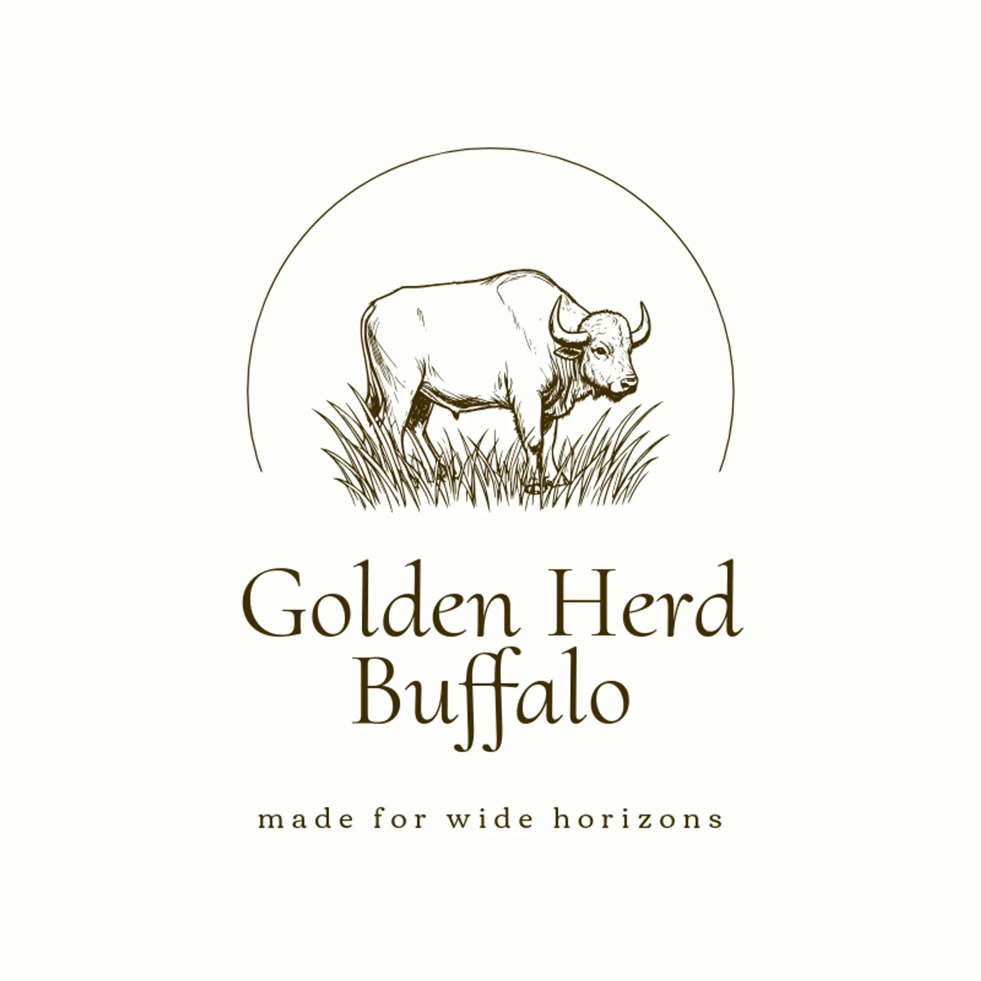 Golden Herd Buffalo logo for buffalo