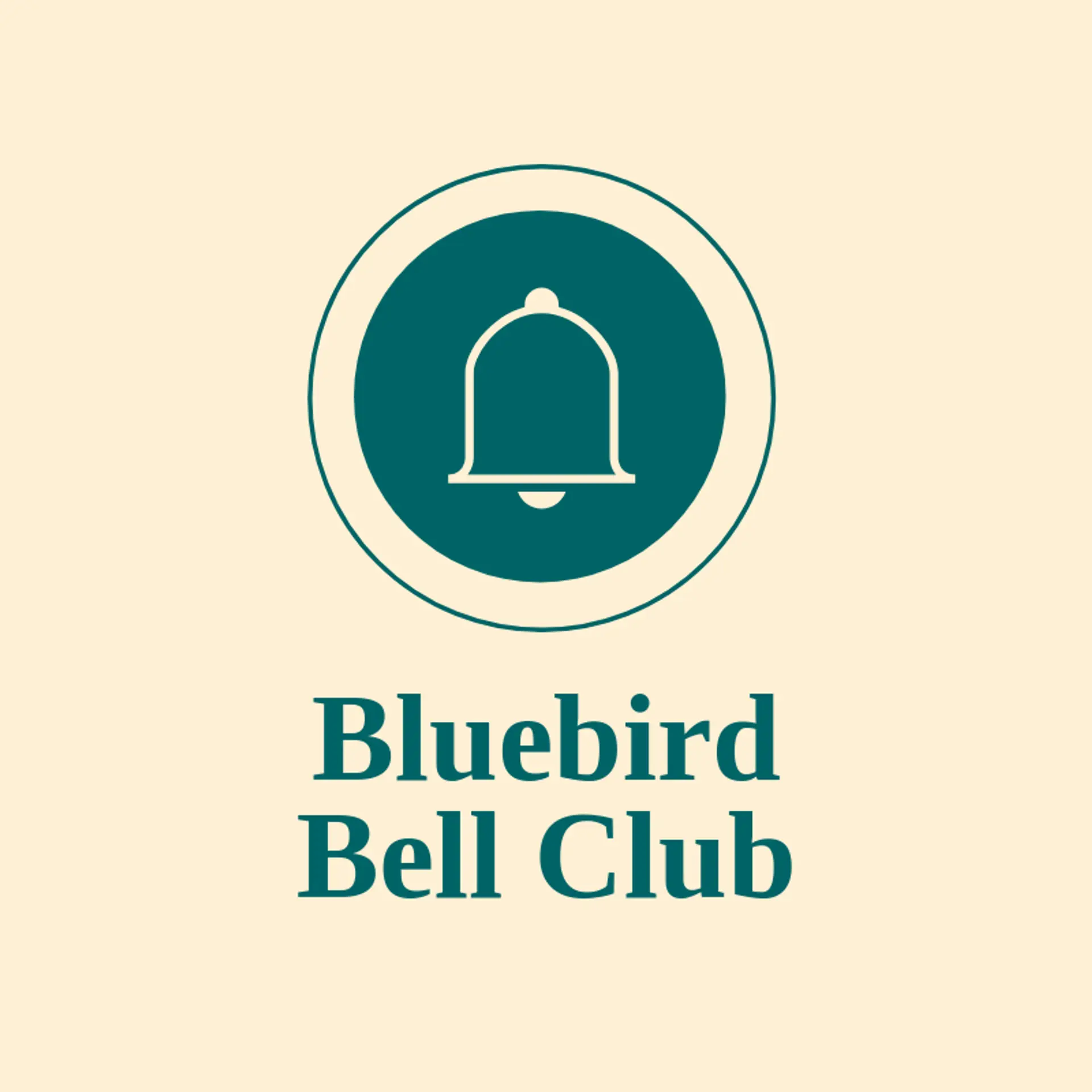 Bluebird Bell Club logo for bell