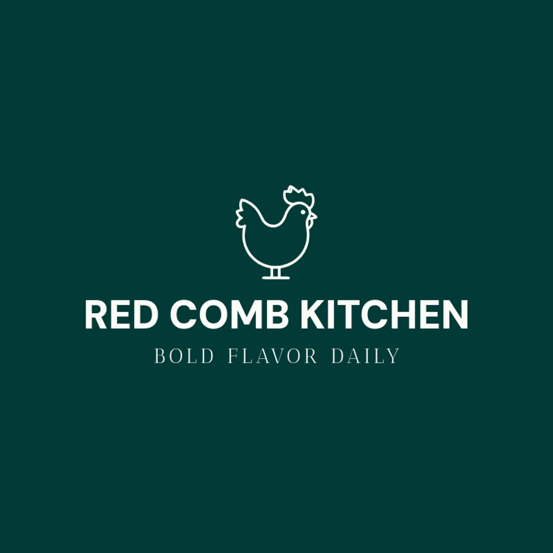 Red Comb Kitchen logo for chicken