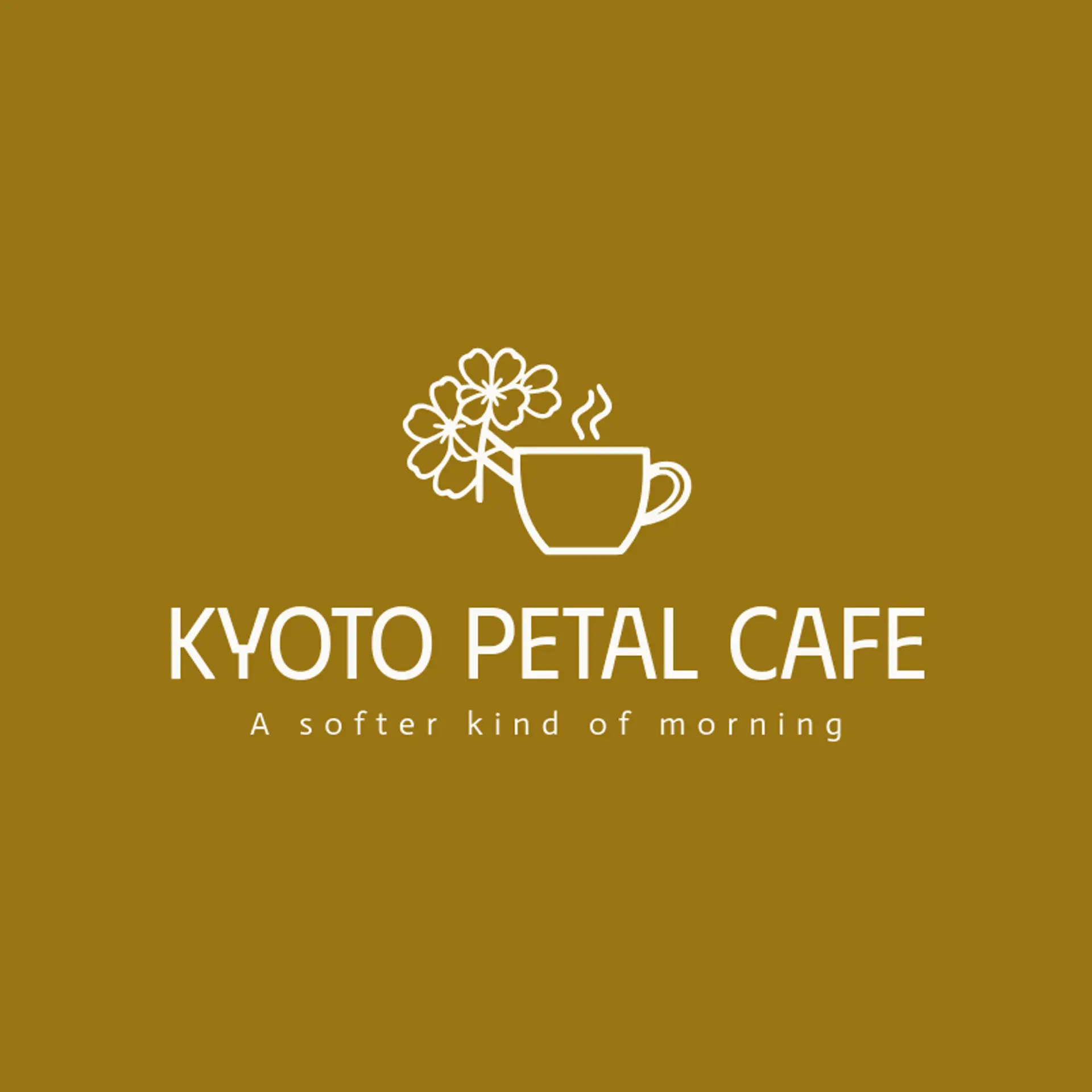 Kyoto Petal Cafe logo for japan
