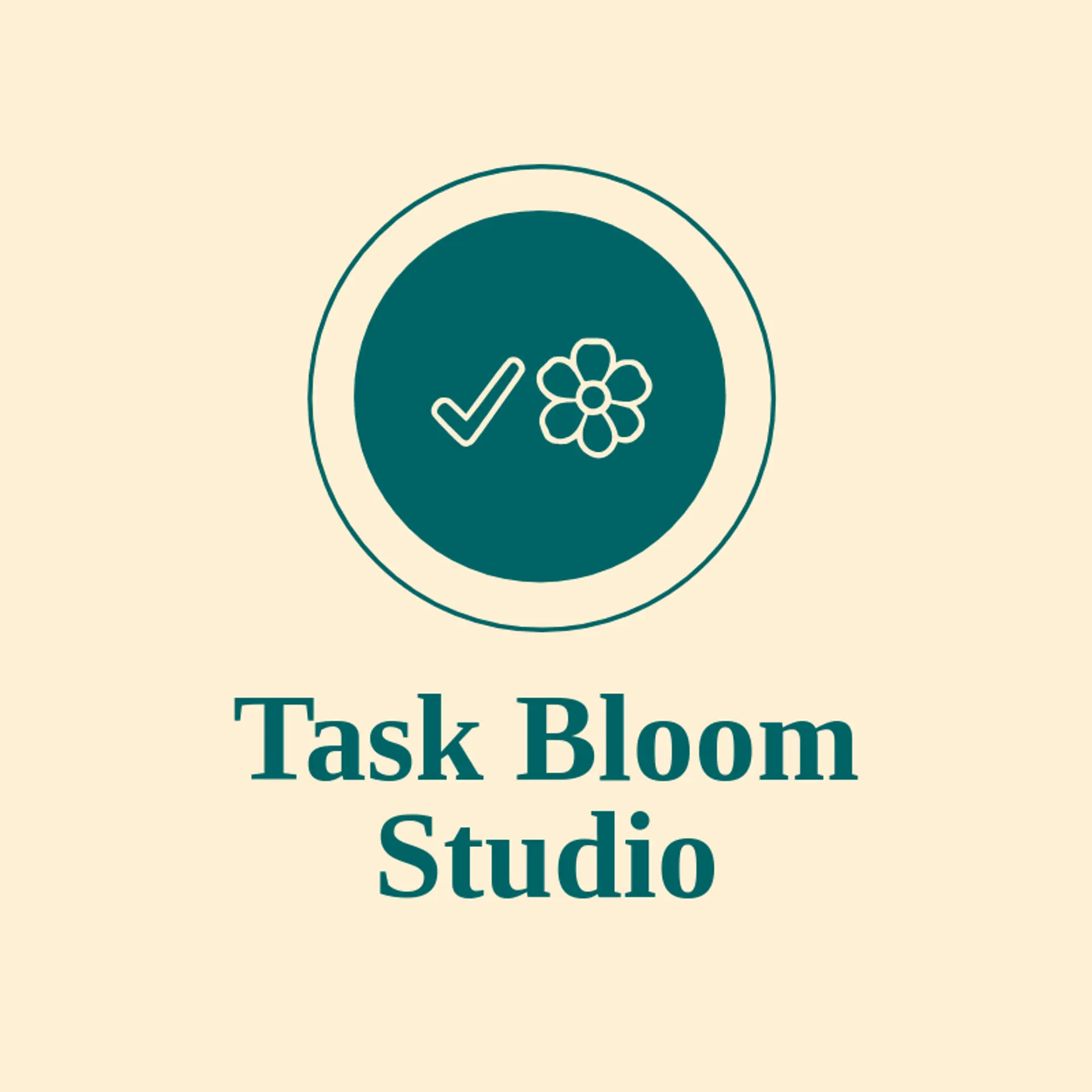 Task Bloom Studio logo for check mark