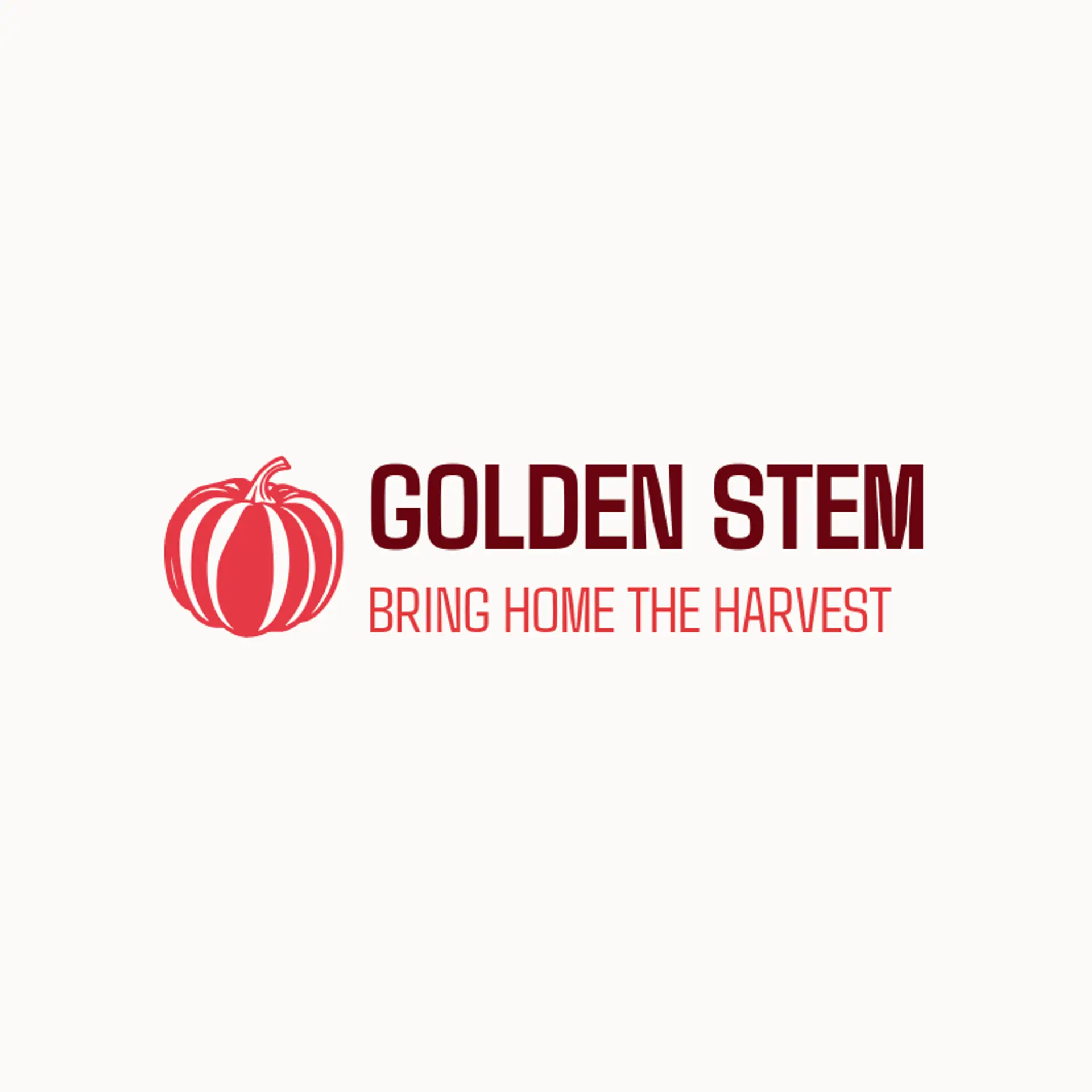 Golden Stem logo for pumpkin