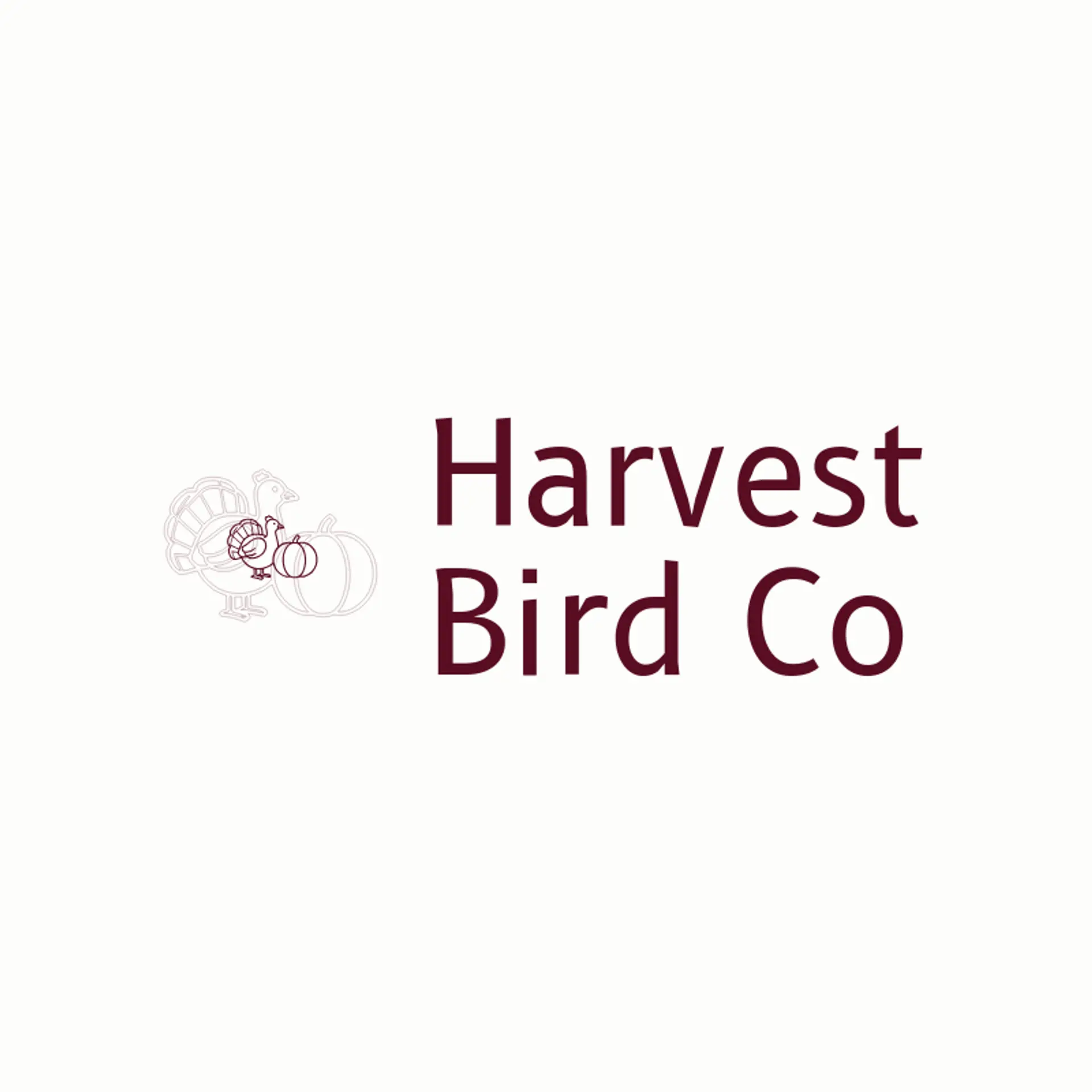Harvest Bird Co logo for thanksgiving