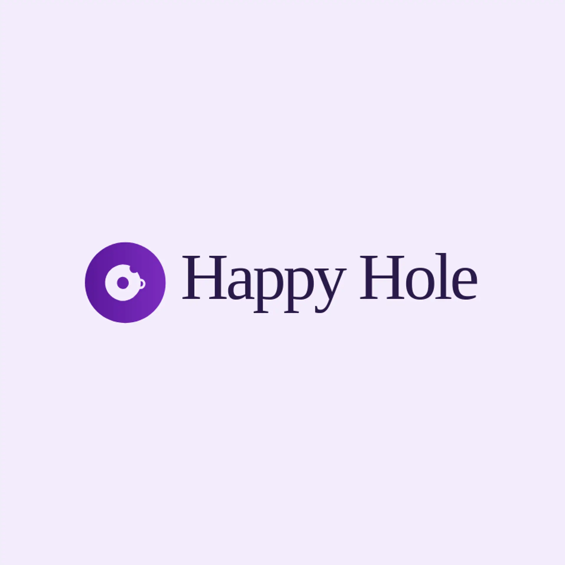 Happy Hole logo for donut
