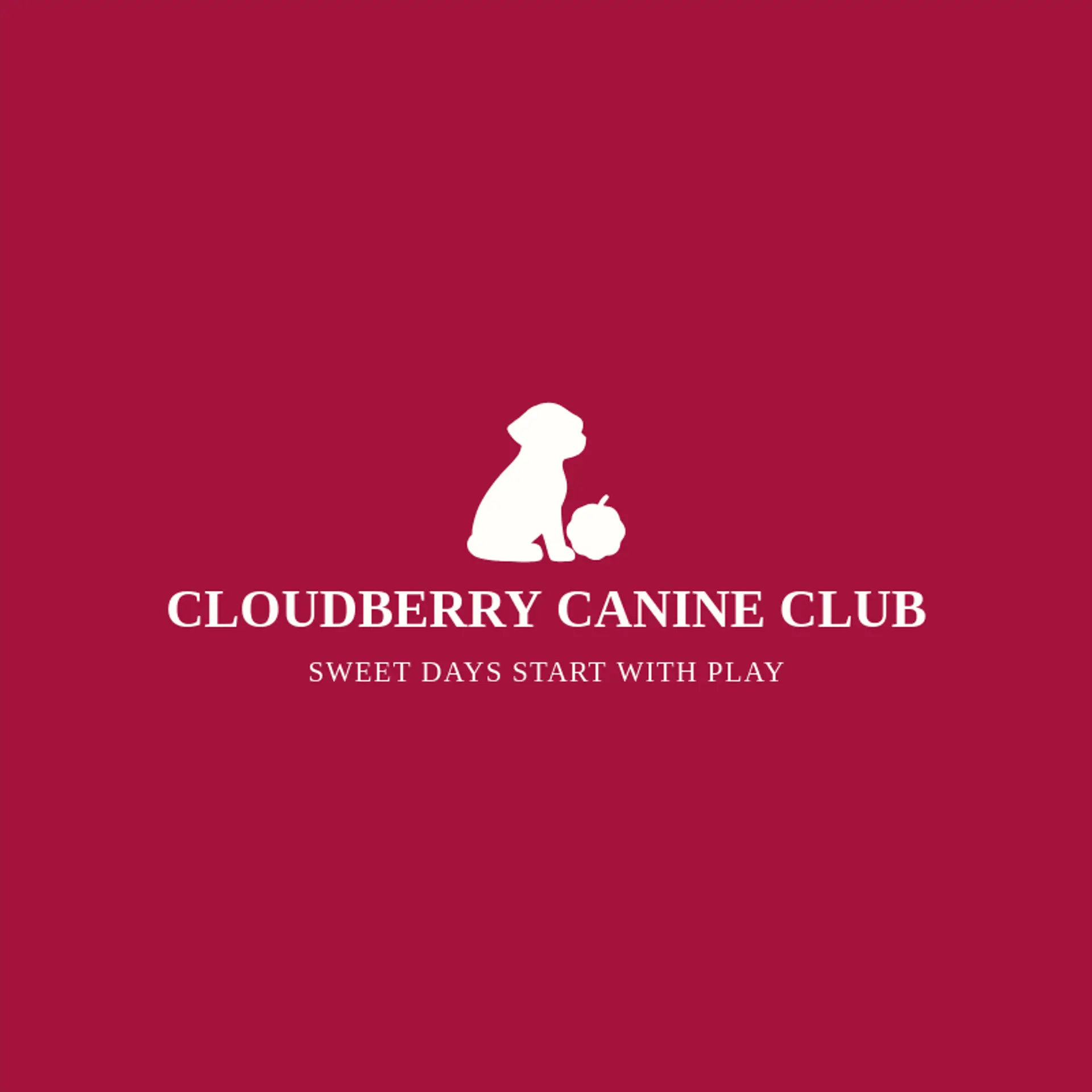 Cloudberry Canine Club logo for puppy