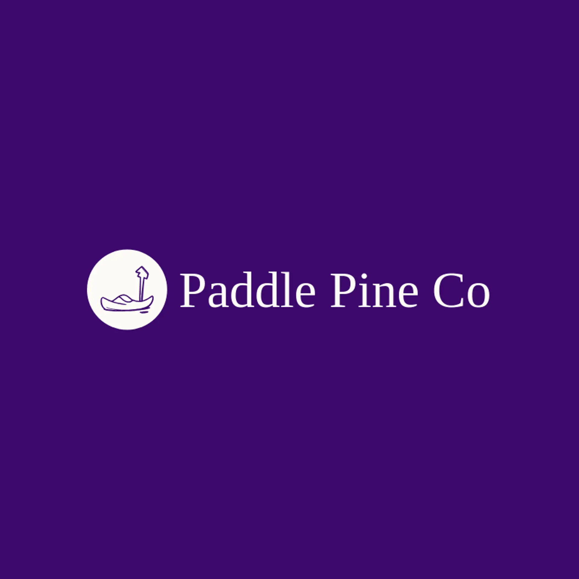 Paddle Pine Co logo for kayak