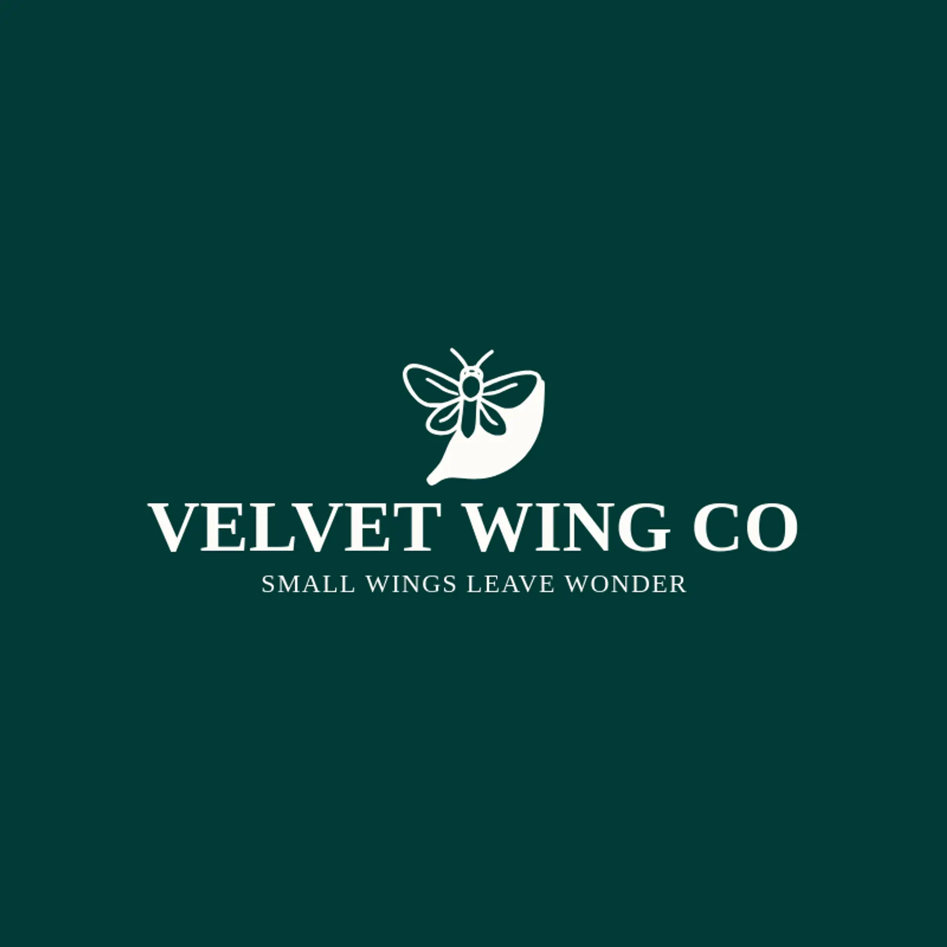 Velvet Wing Co logo for moth