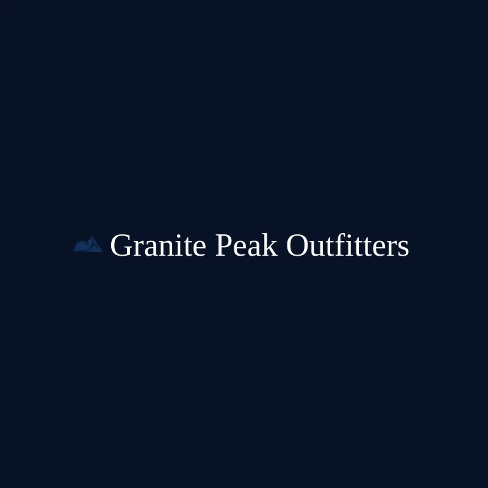 Granite Peak Outfitters logo for helmet