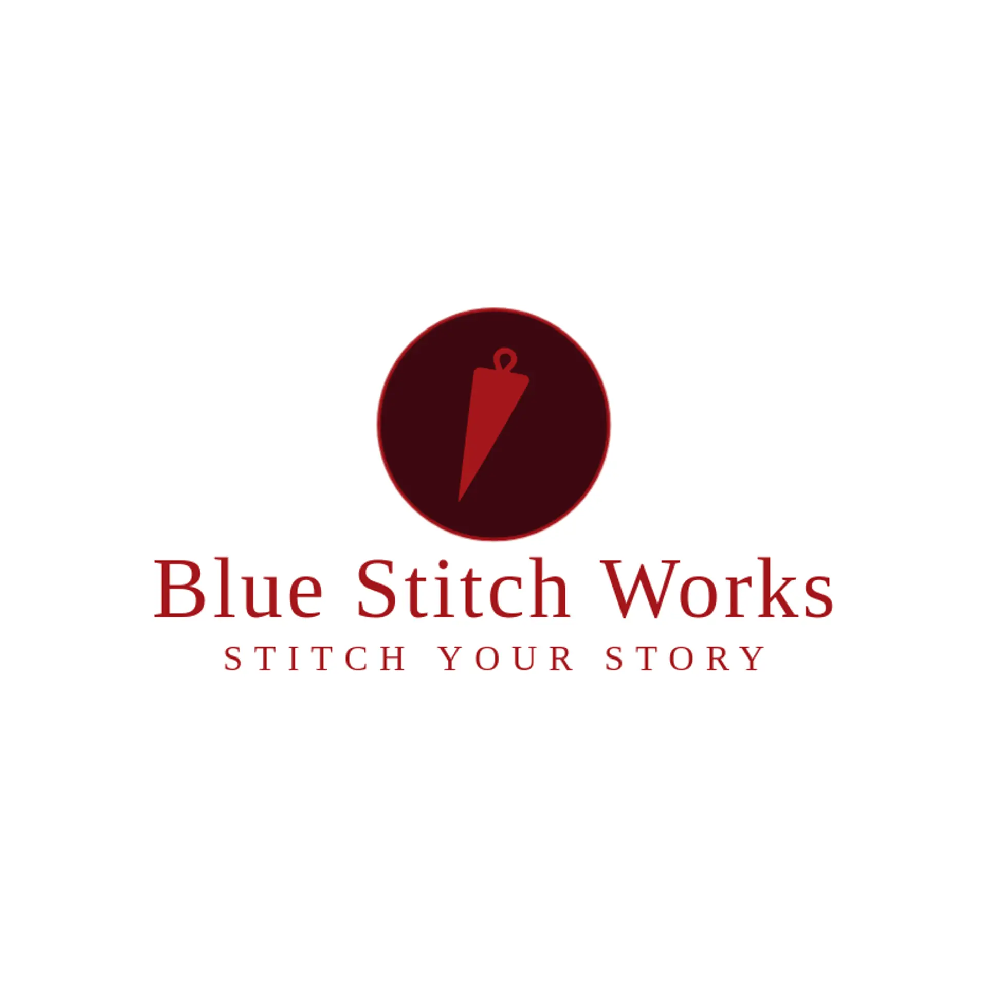 Blue Stitch Works logo for patch