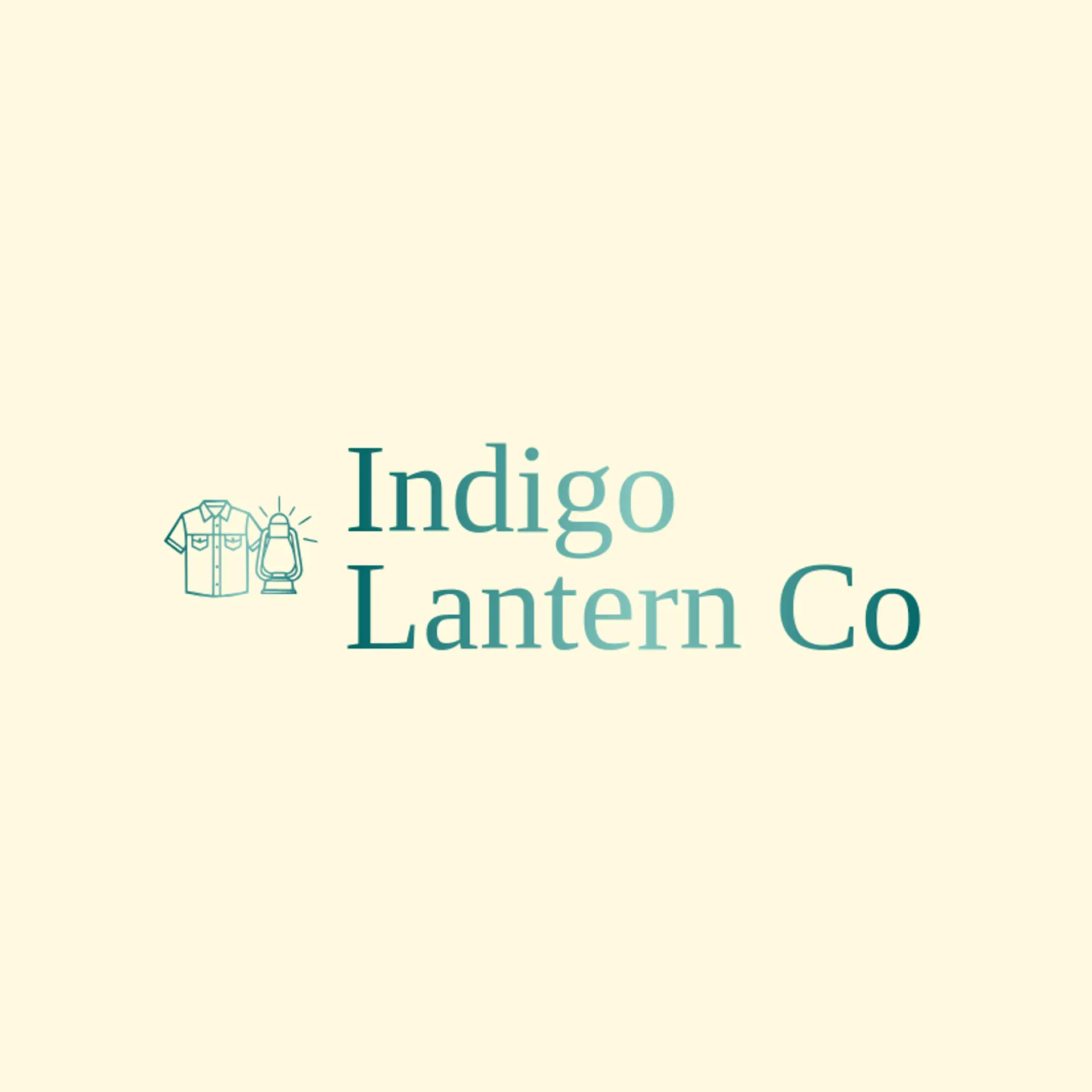 Indigo Lantern Co logo for denim