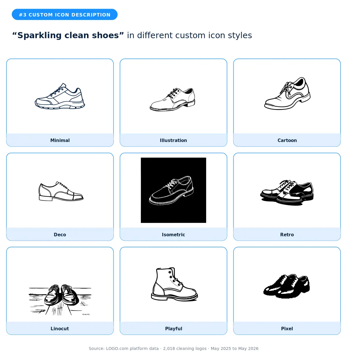 Sparkling clean shoes in nine styles