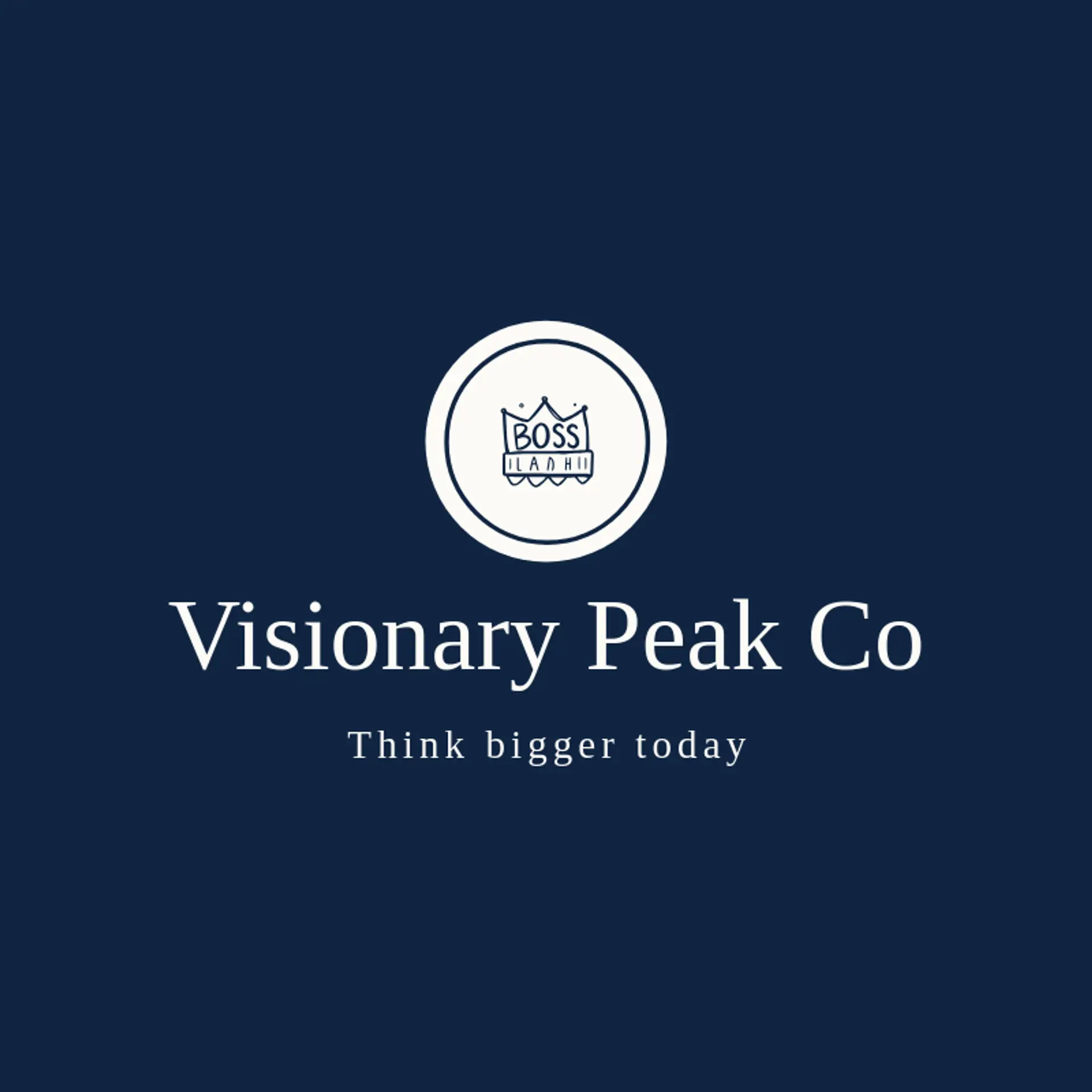 Visionary Peak Co logo for boss