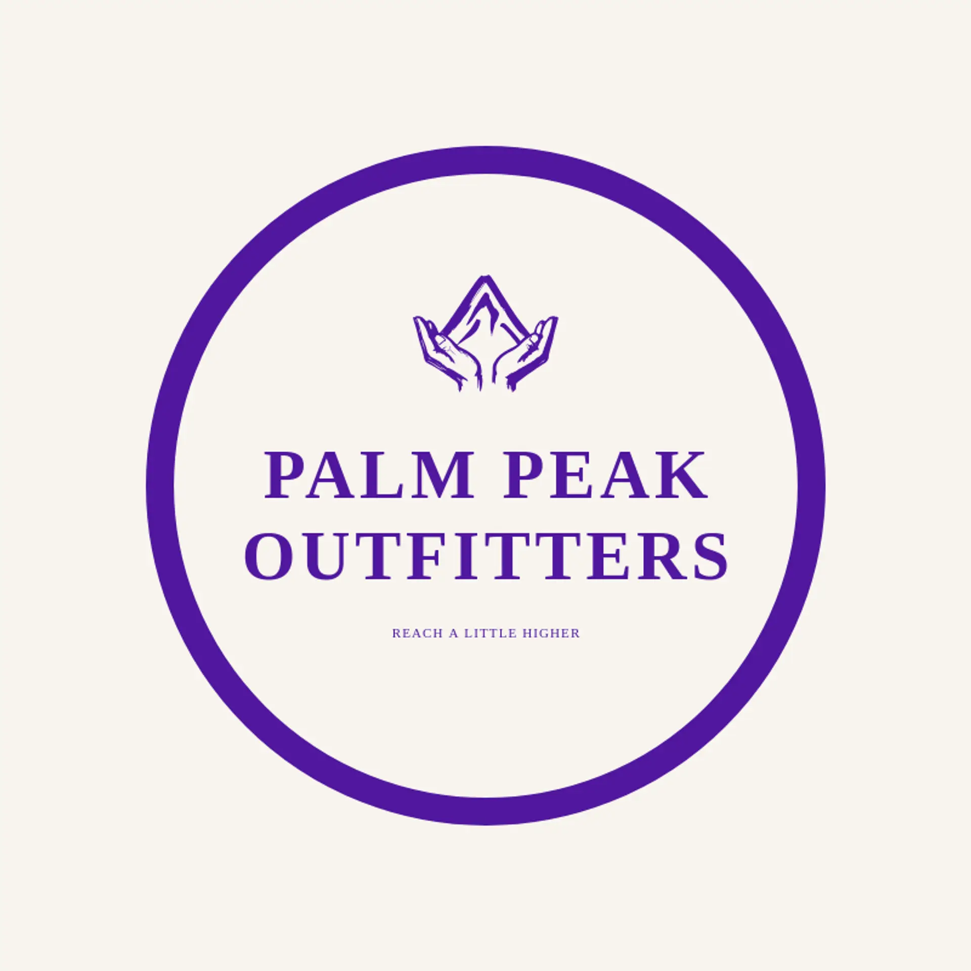 Palm Peak Outfitters logo for hands