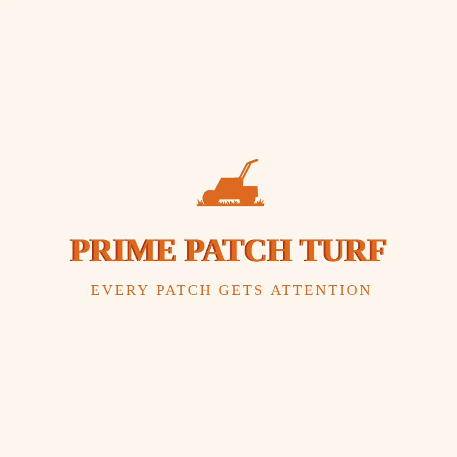 Prime Patch Turf logo for lawn mowing