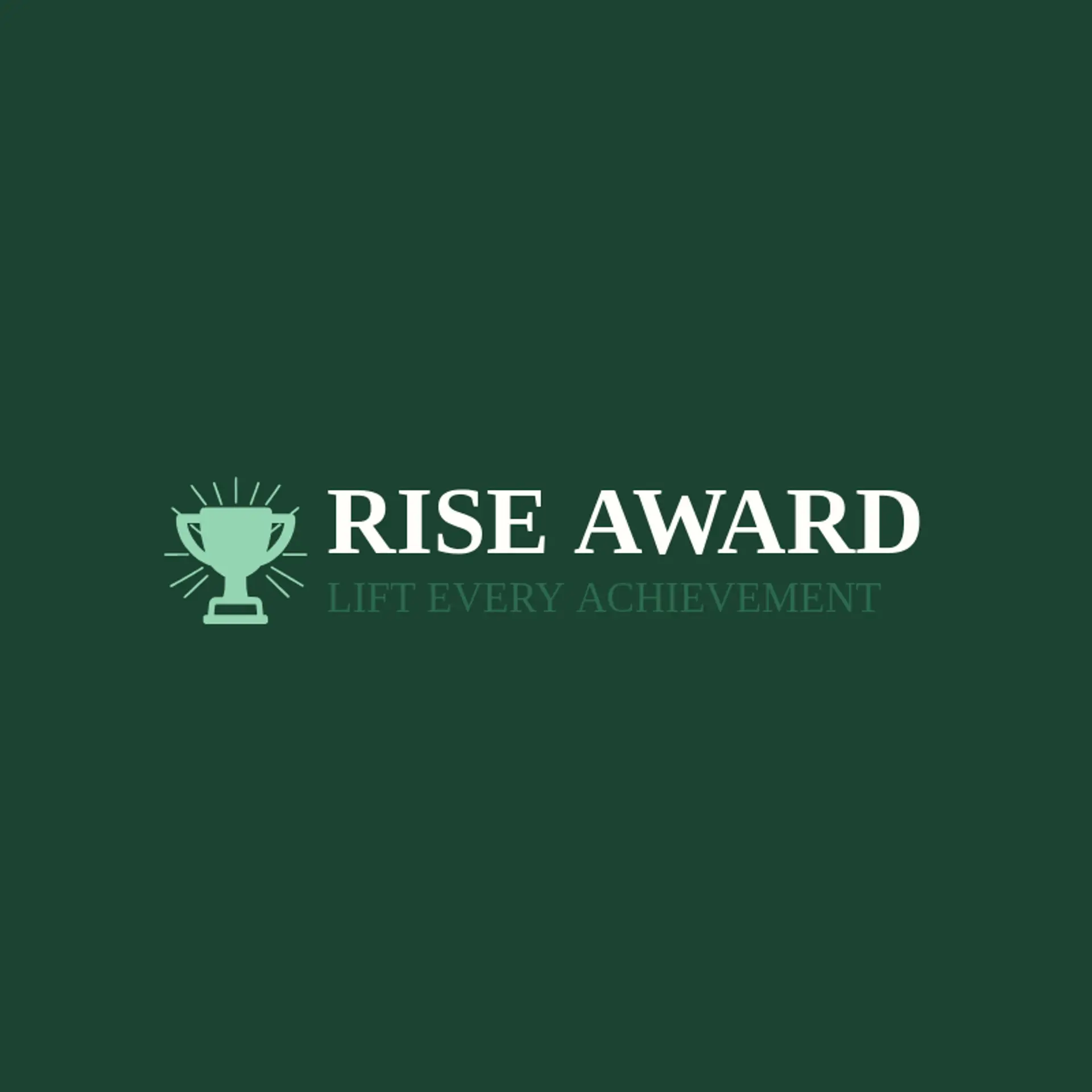 Rise Award logo for trophy