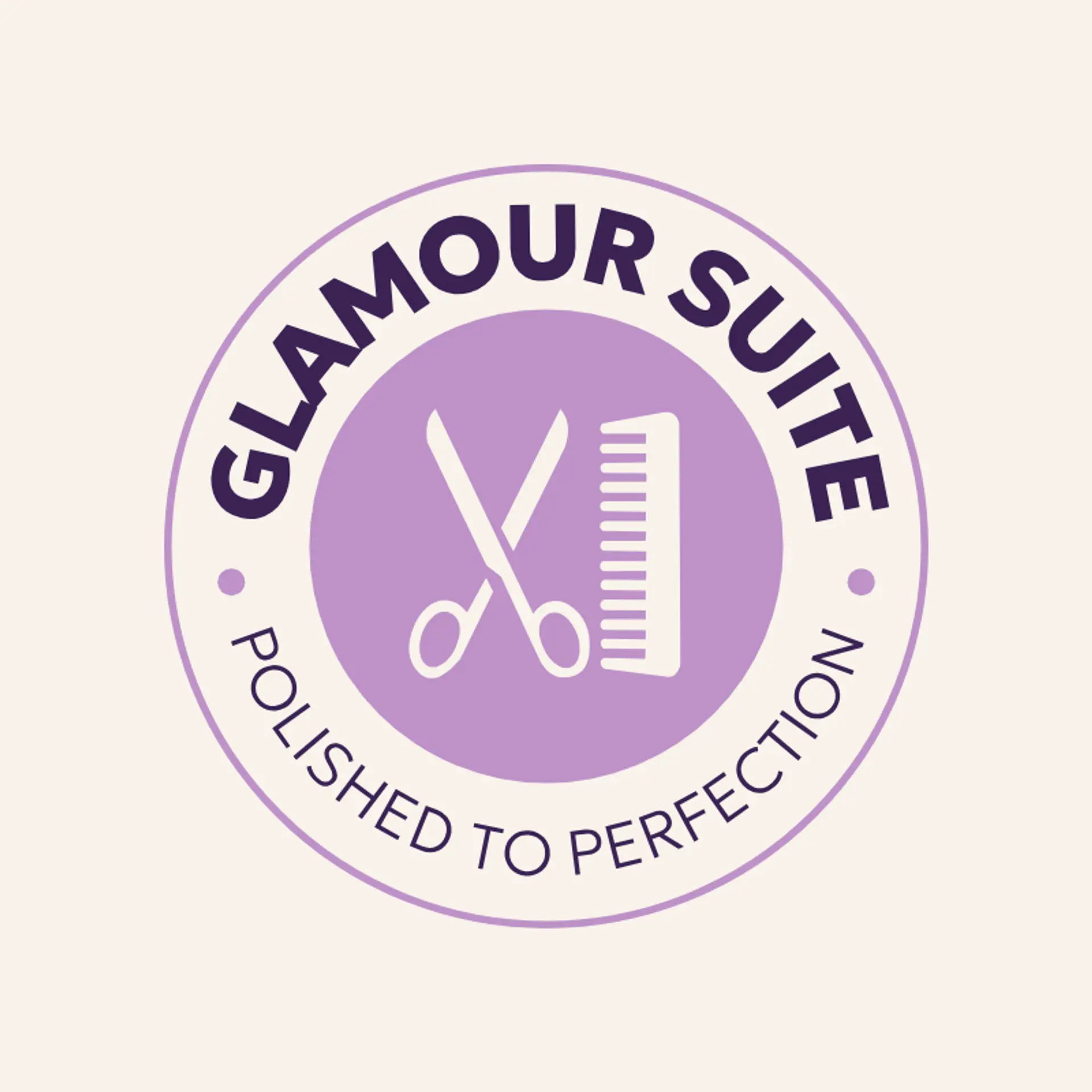 Glamour Elizabeth logo for hair and nail salon