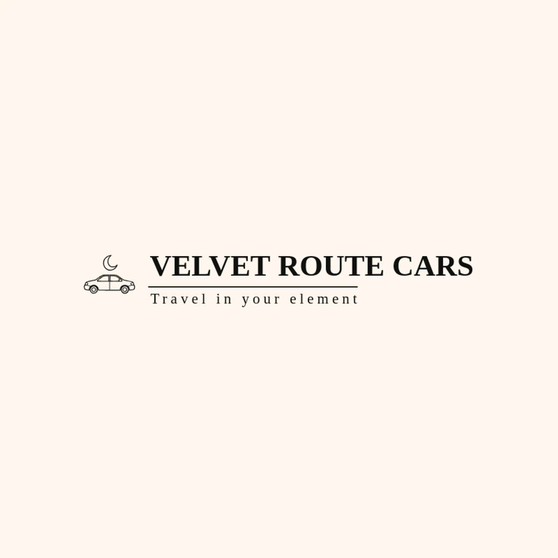 Velvet Route Cars logo for sedan