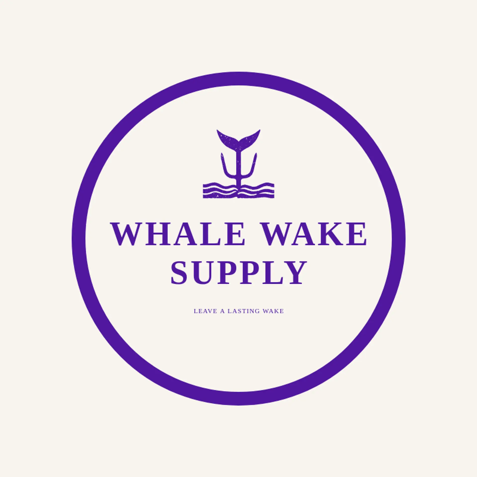 Whale Wake Supply logo for trident