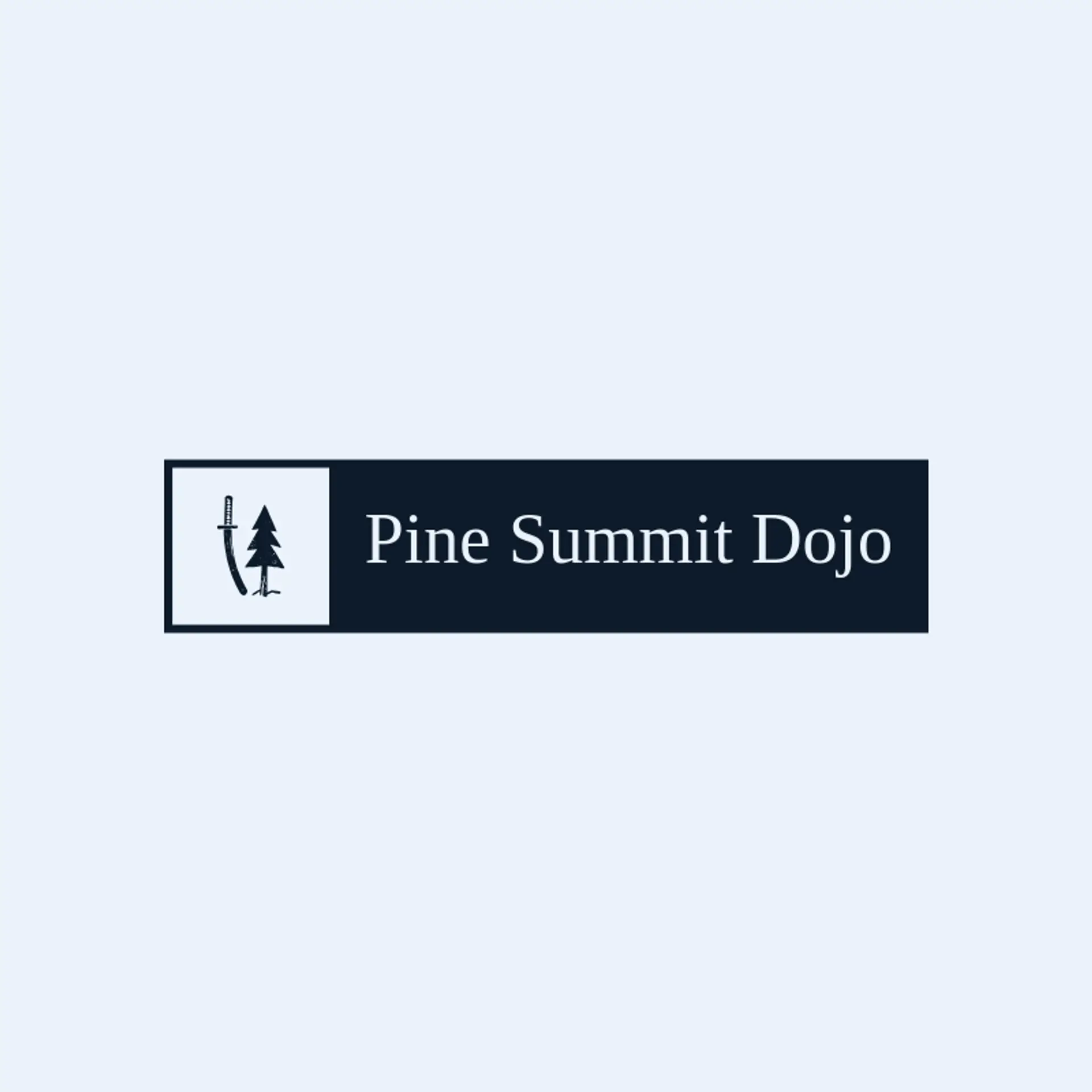 Pine Summit Dojo logo for katana