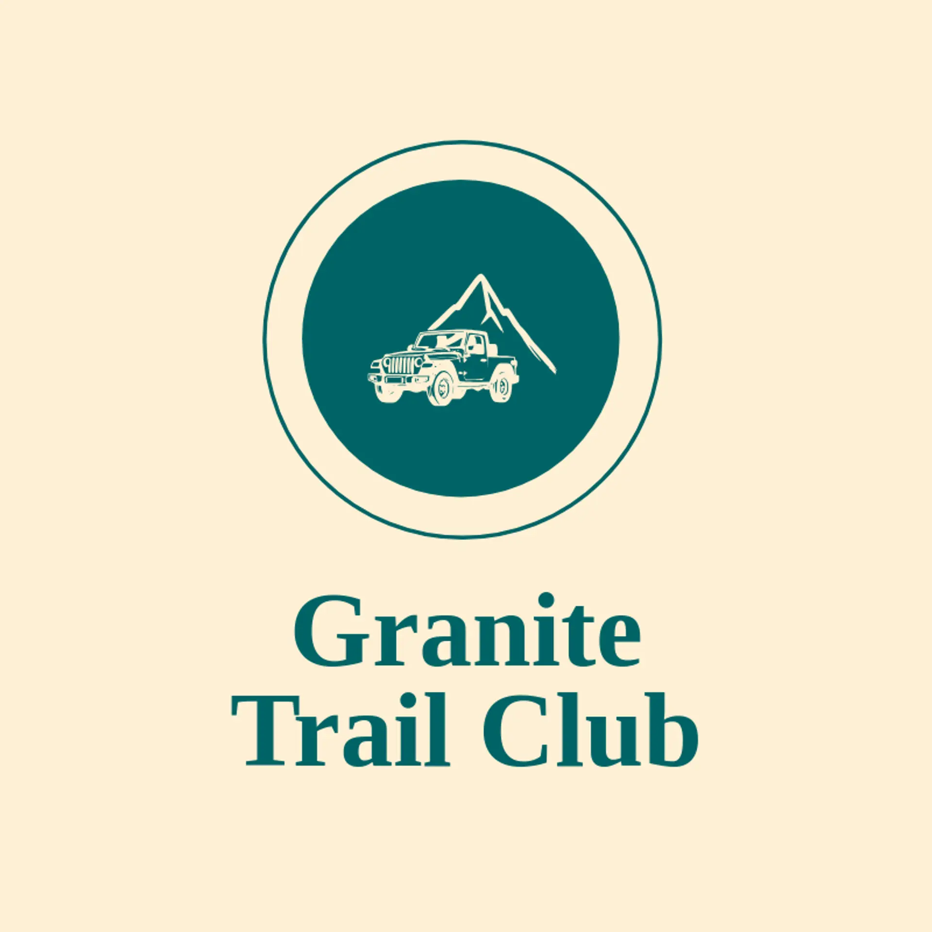 Granite Trail Club logo for jeep