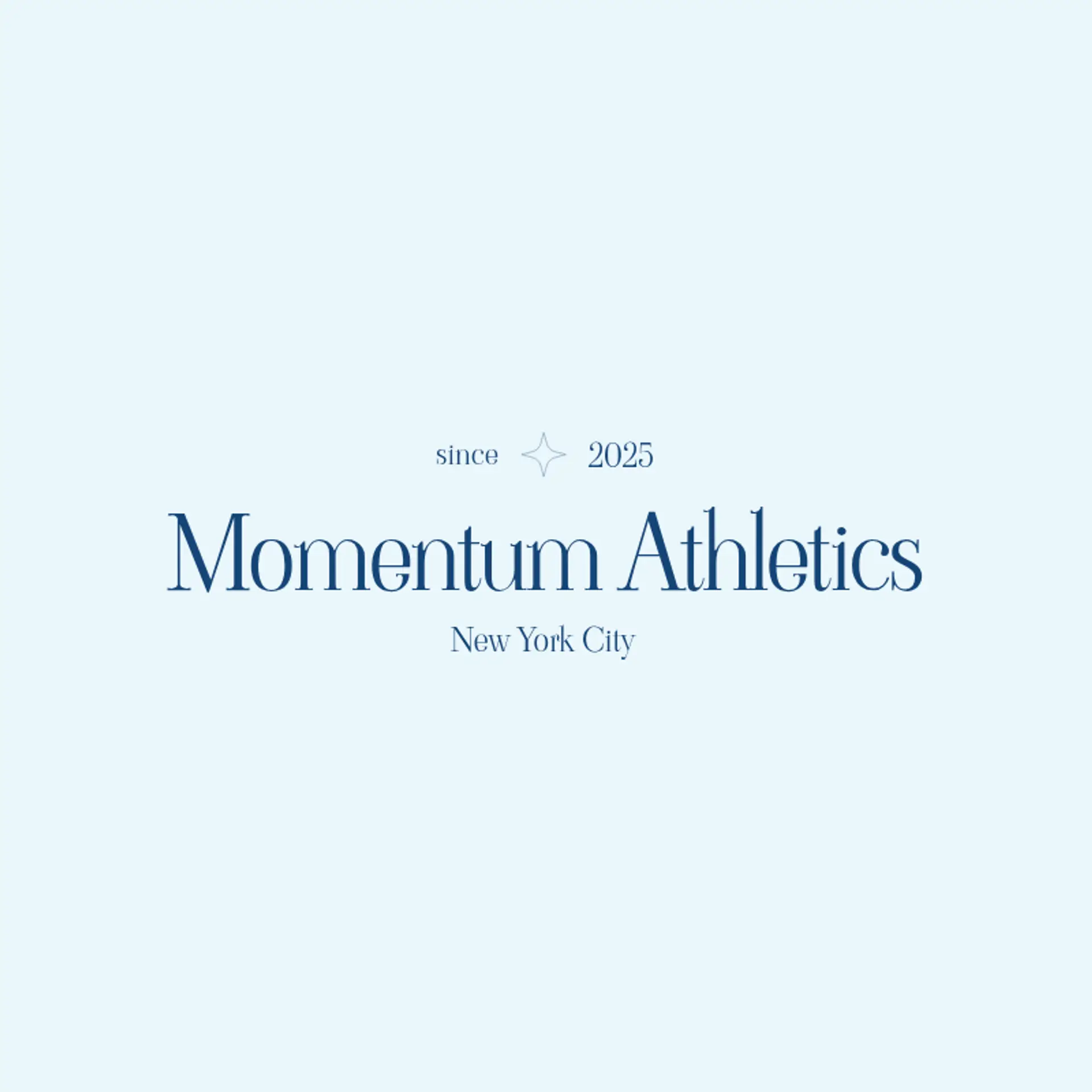 Momentum Athletics logo for sports club