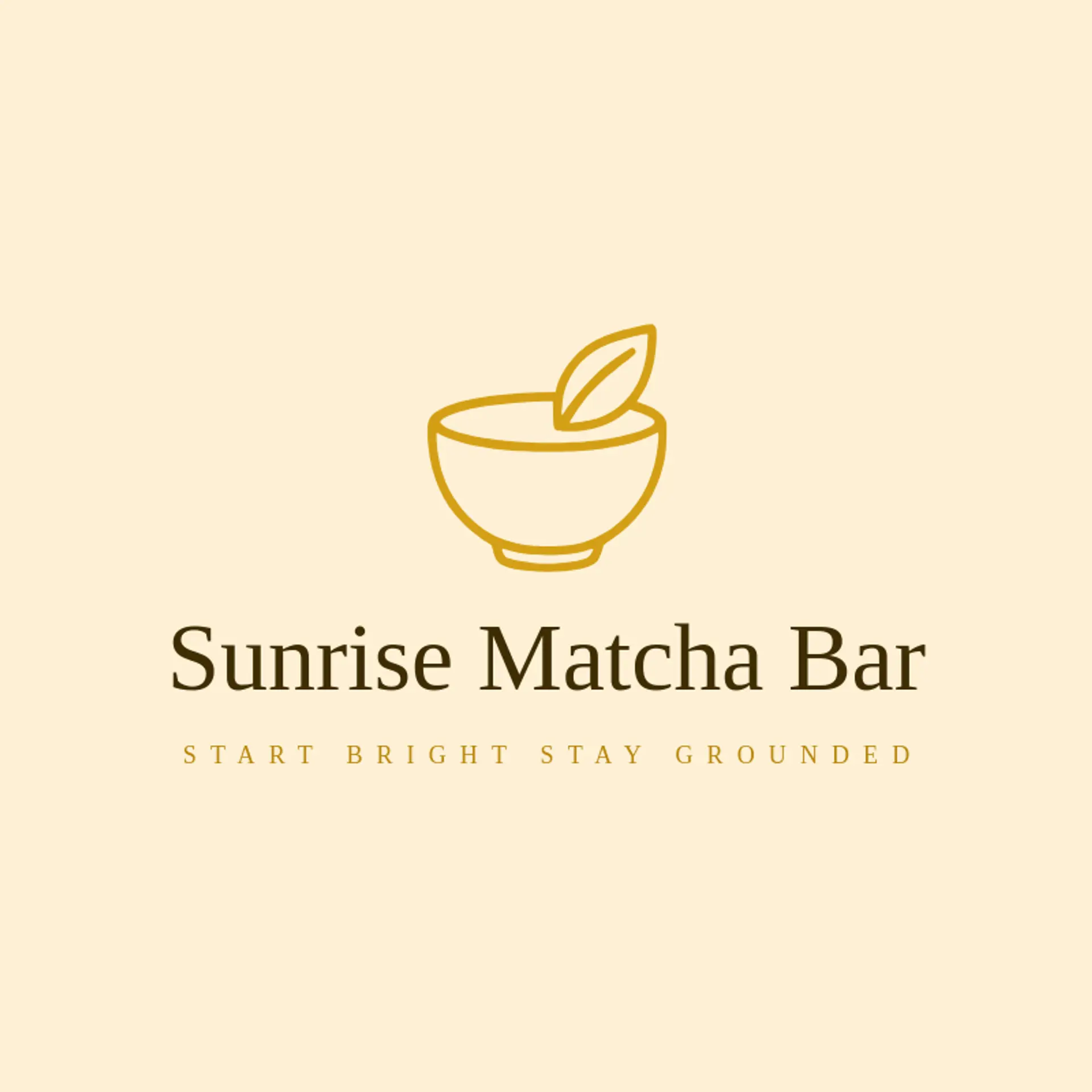 Sunrise Matcha Bar logo for matcha