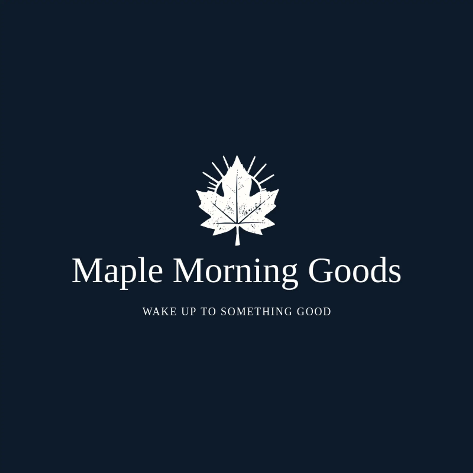 Maple Morning Goods logo for natural
