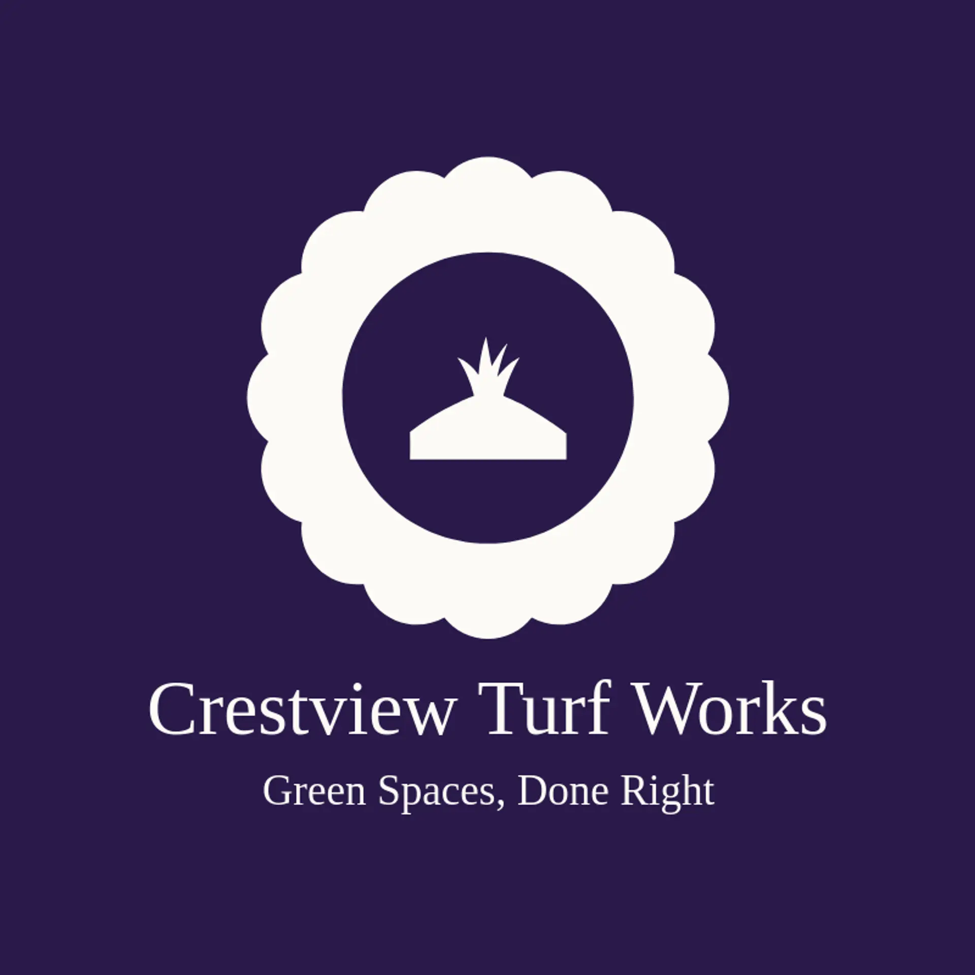 Crestview Turf Works logo for lawncare