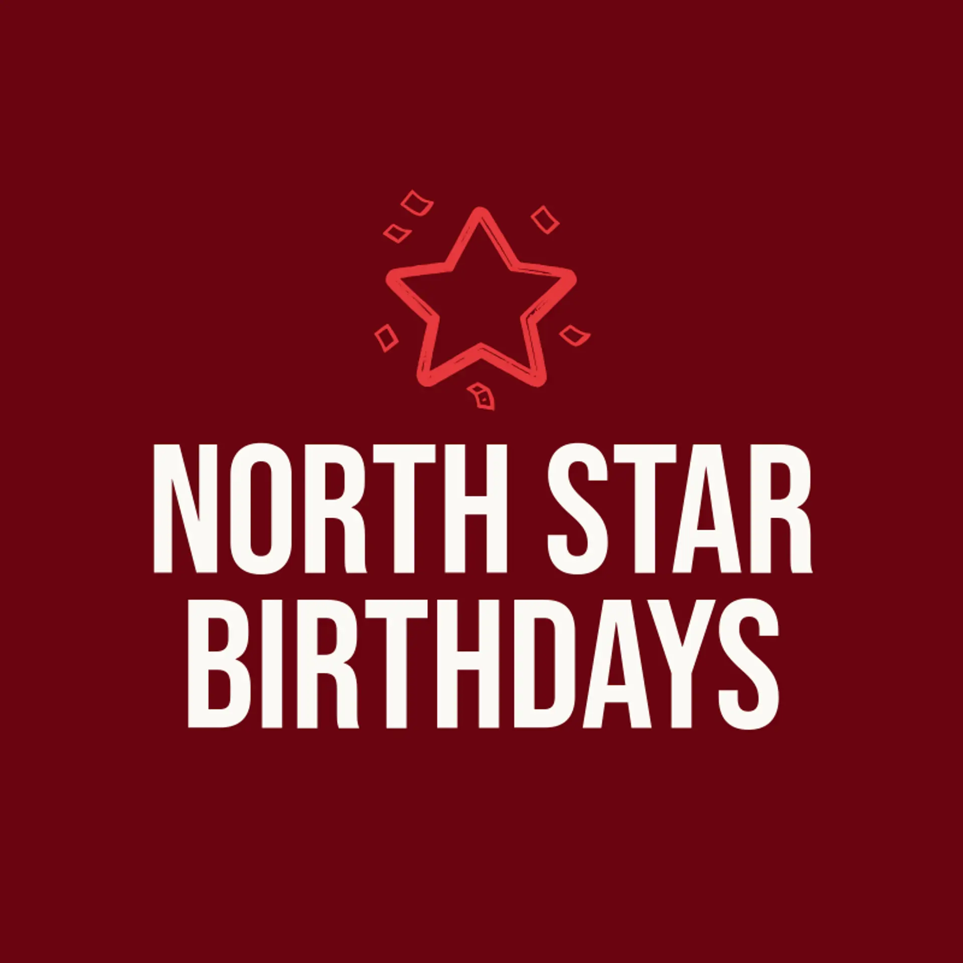 North Star Birthdays logo for birthday