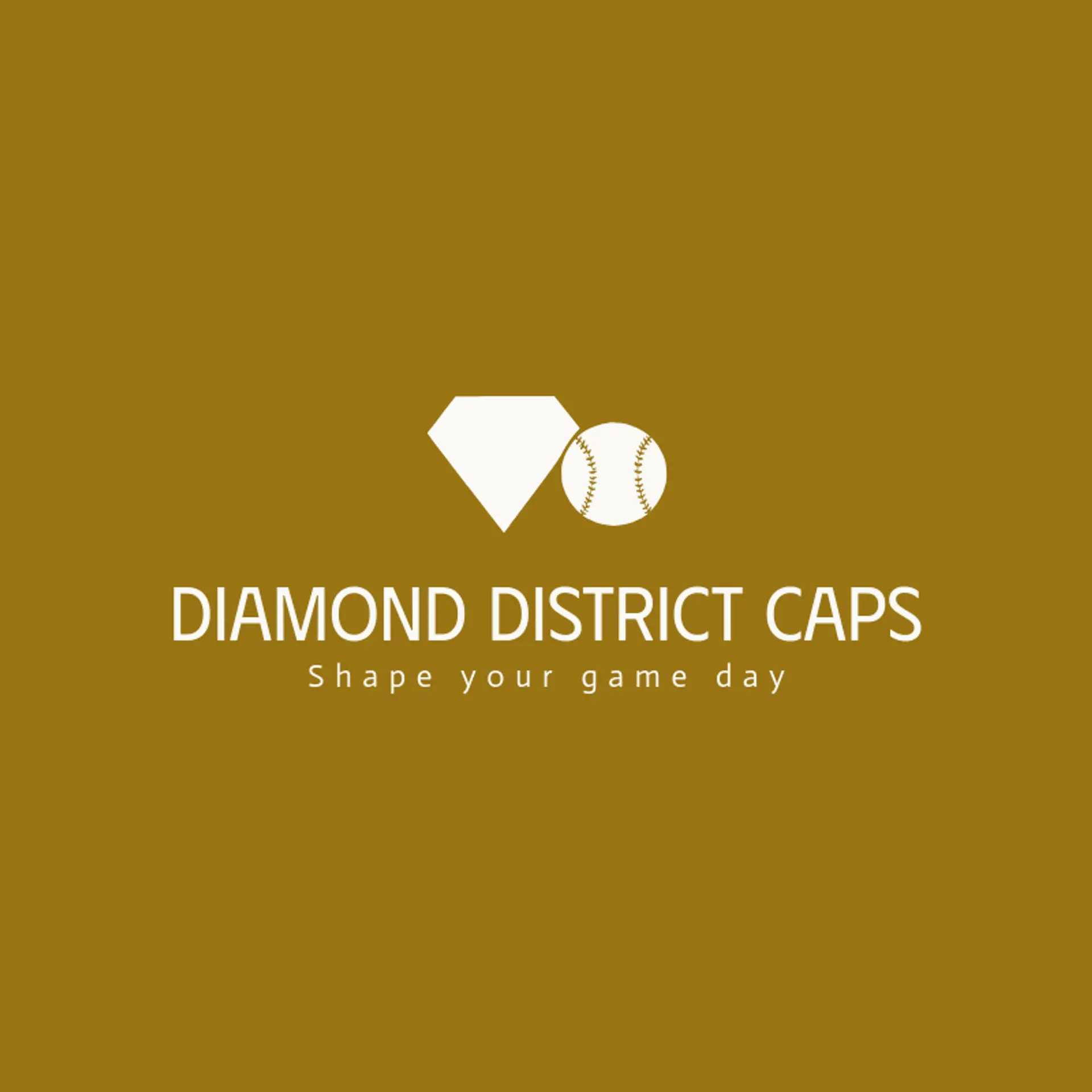Diamond District Caps logo for baseball hat