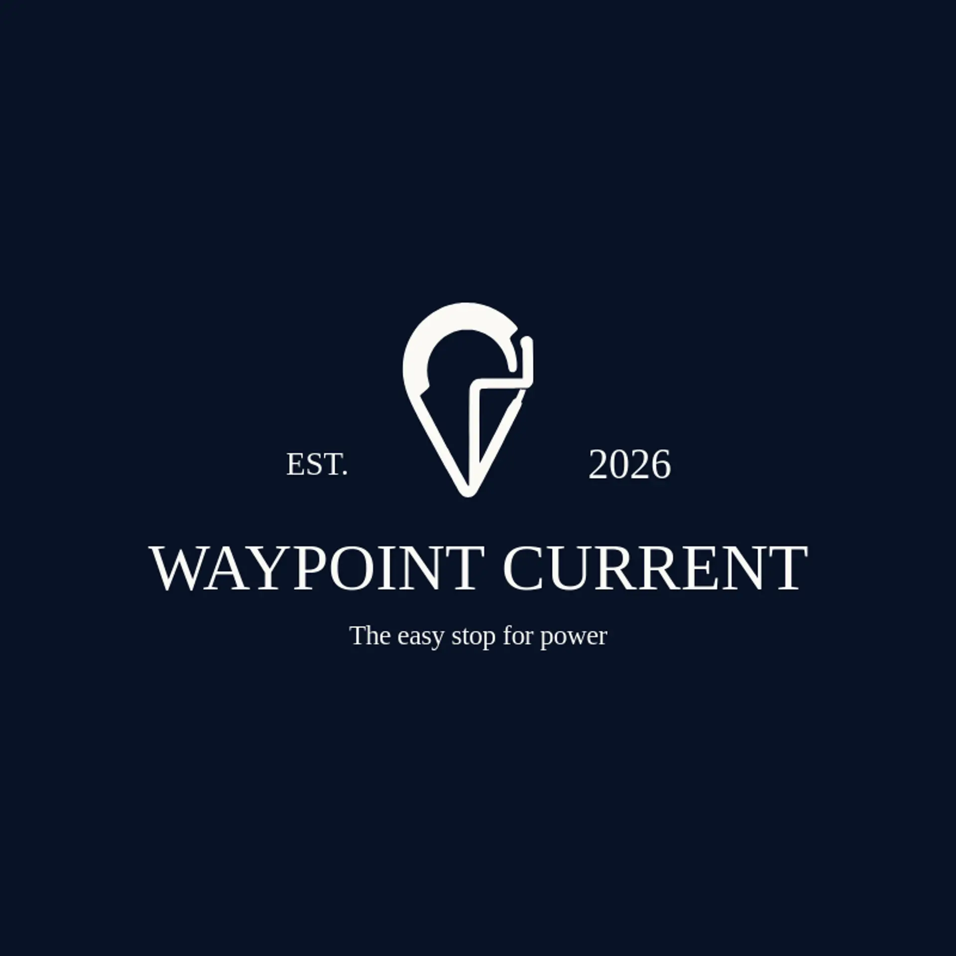 Waypoint Current logo for charger