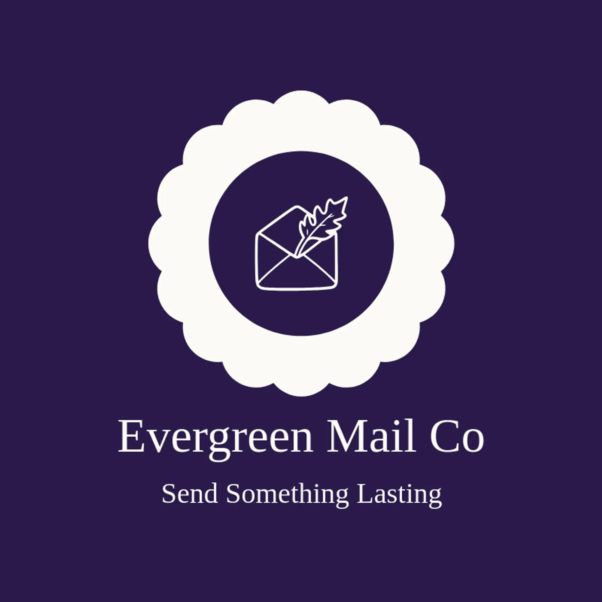 Evergreen Mail Co logo for envelope